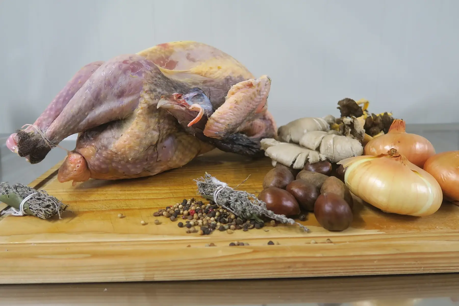 pintade prête à cuire