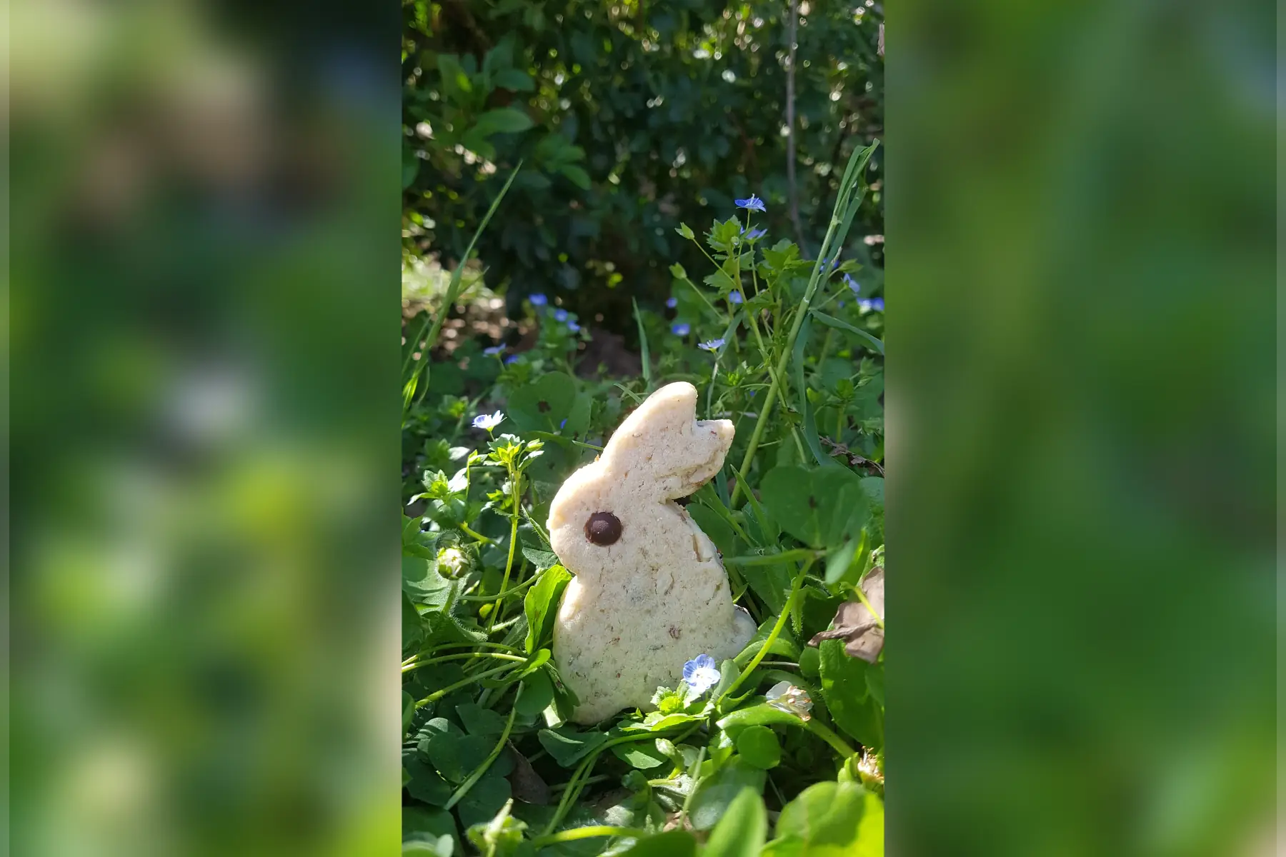 pâques: figurine lapin aux amandes