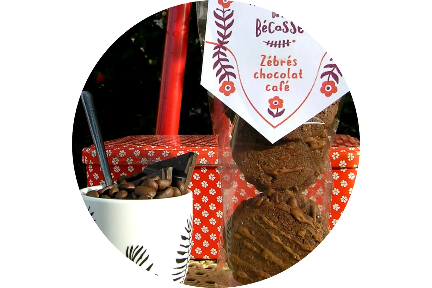 A-NOEL- Sachet zébrés chocolat-café