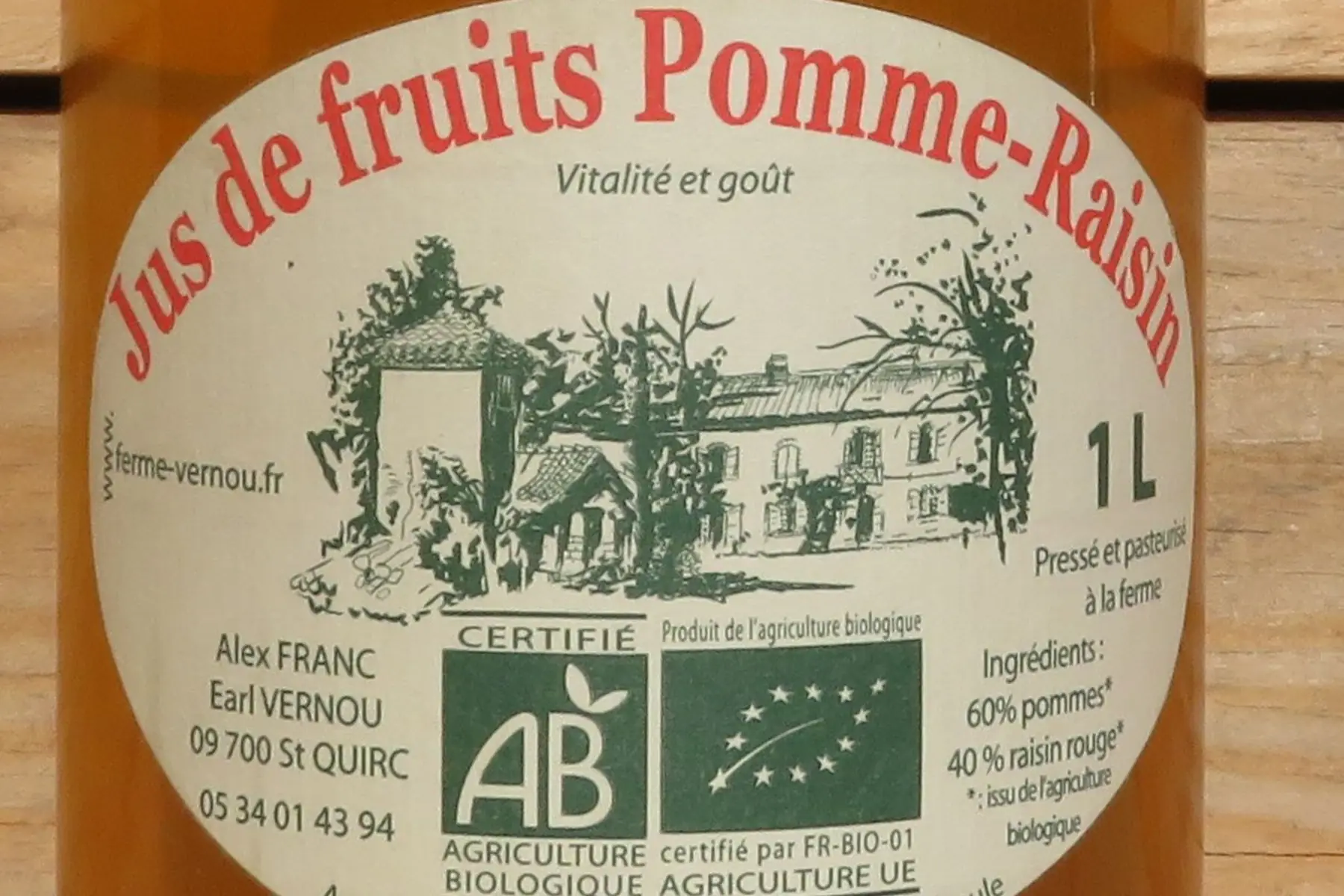 jus de pomme-raisin 1l