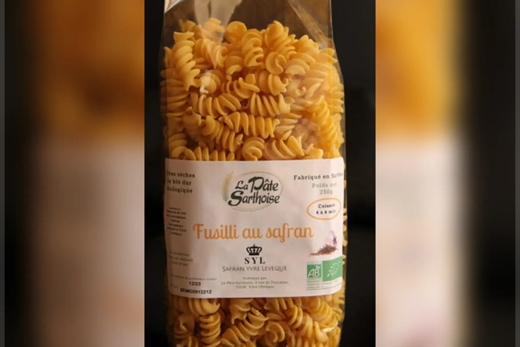 fusilli au safran bio