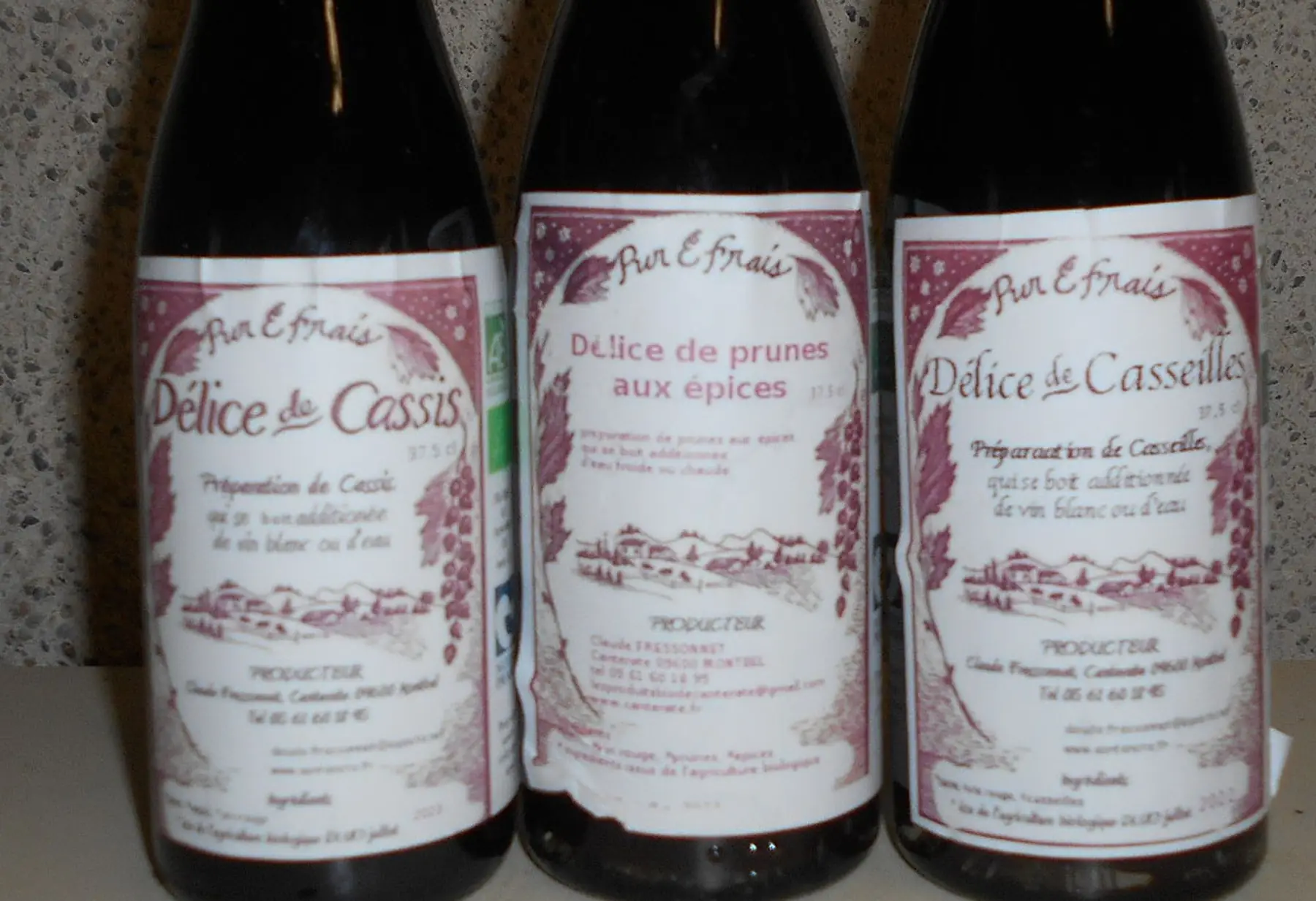 délice de cassis en 75 cl