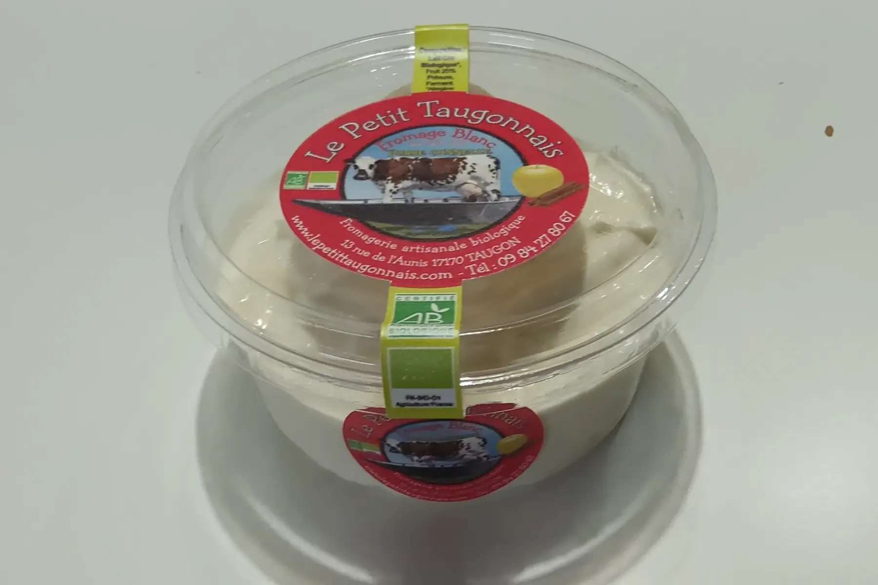 fromage blanc pomme cannelle pot de 300g