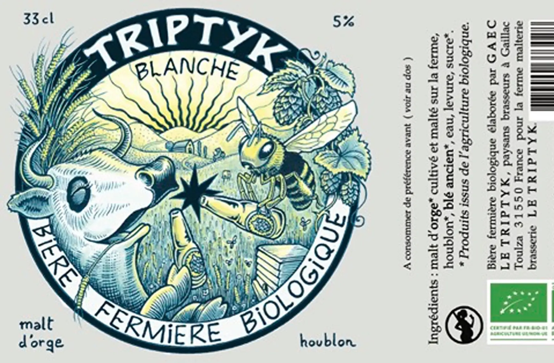 bière blanche aux blés anciens 33 cl