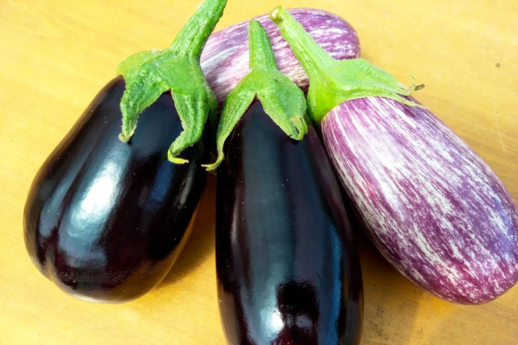 aubergines mélangées