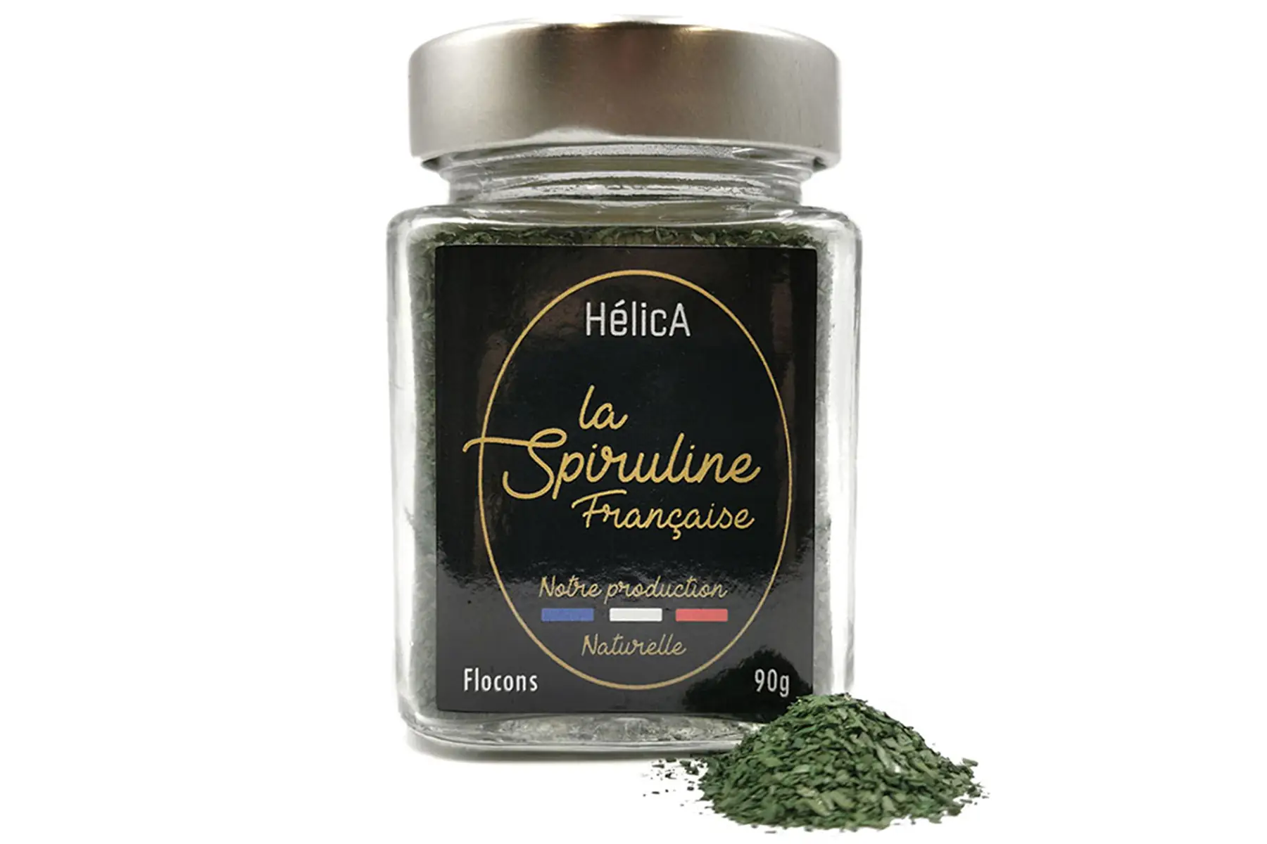 spiruline hélica en flocons