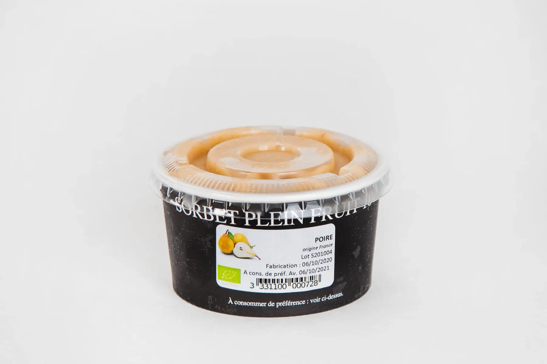 sorbet plein fruit poire 10 cl