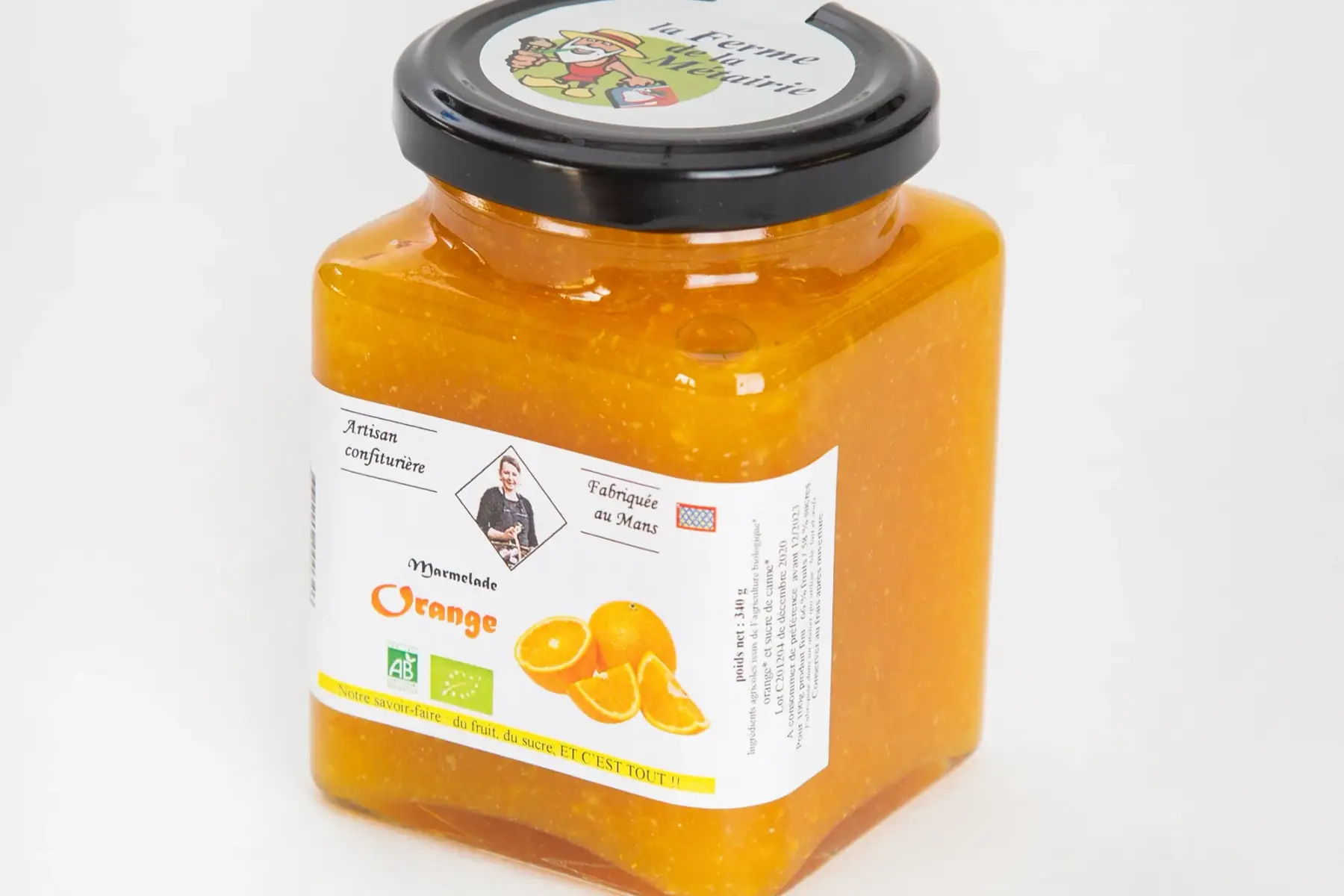 confiture extra orange corse 330g