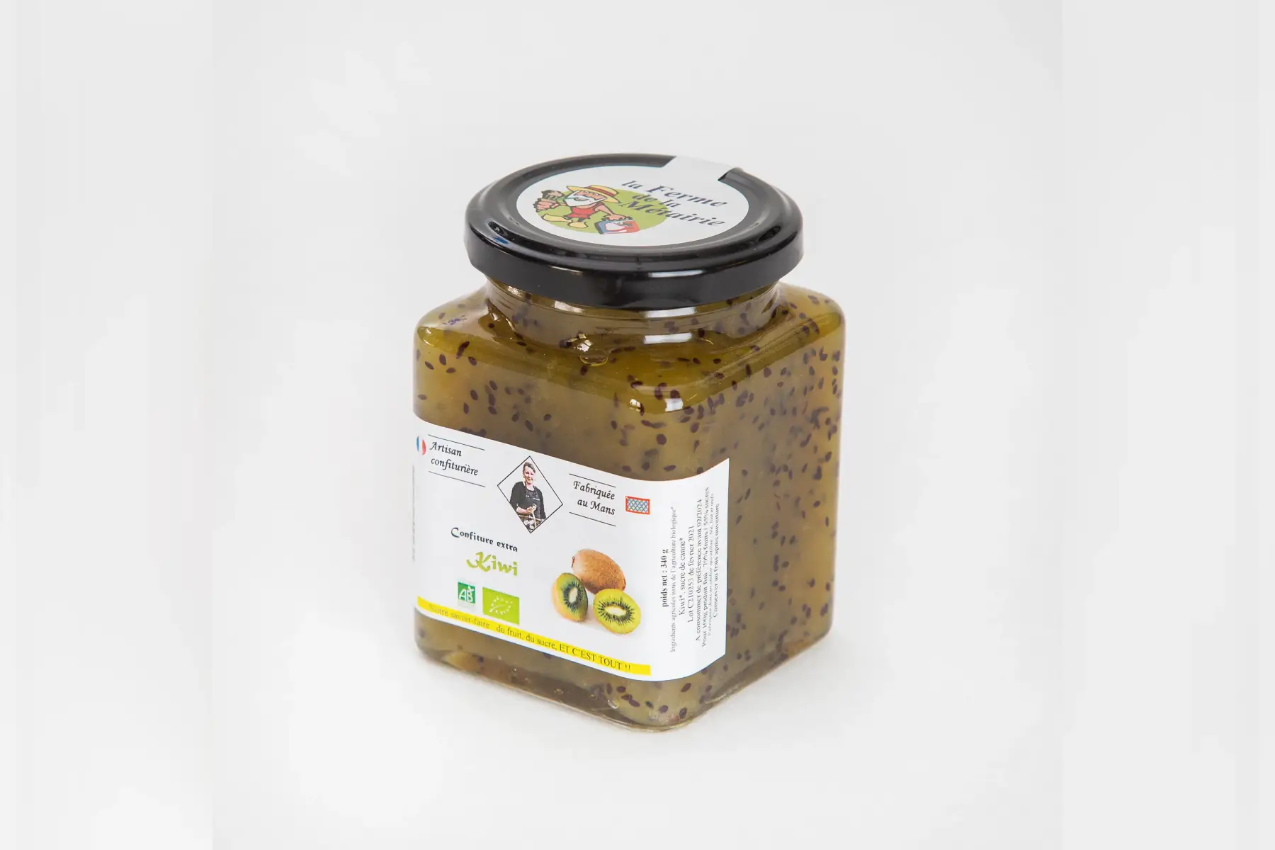 confiture extra kiwi ardèche 330g