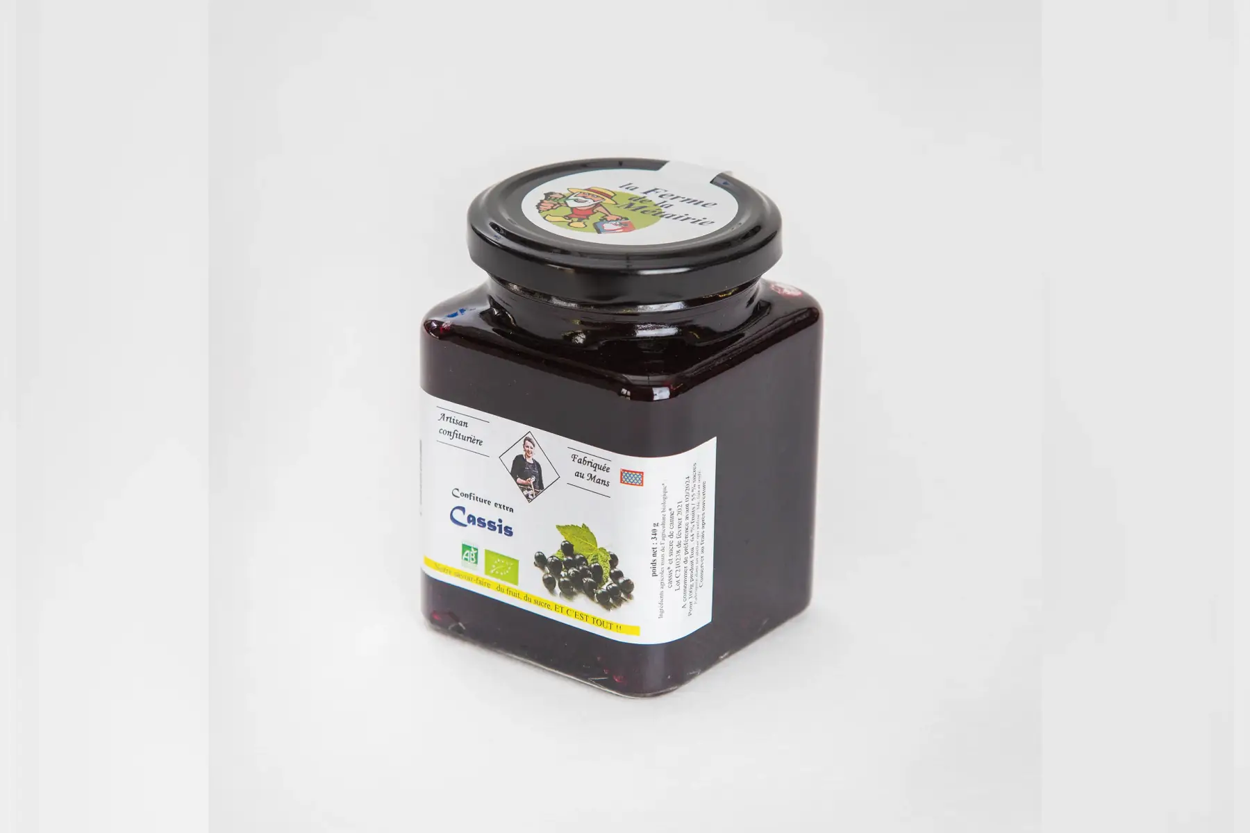 confiture extra cassis 330g
