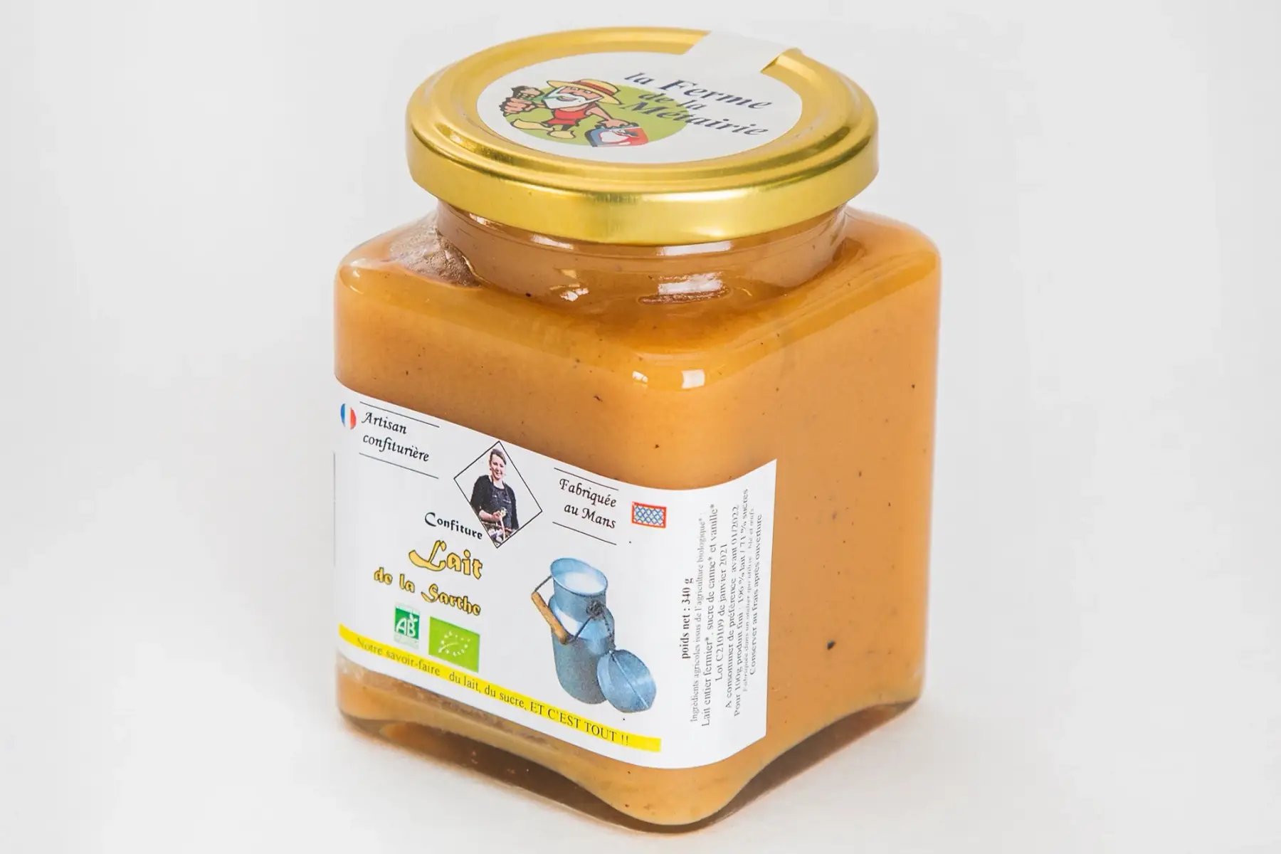 confiture extra lait sarthe 330g