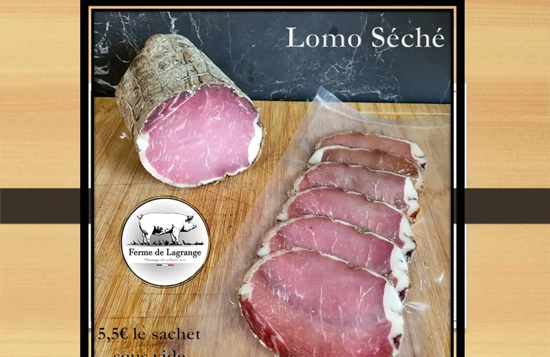 lomo séché - 140gr sachet sous vide