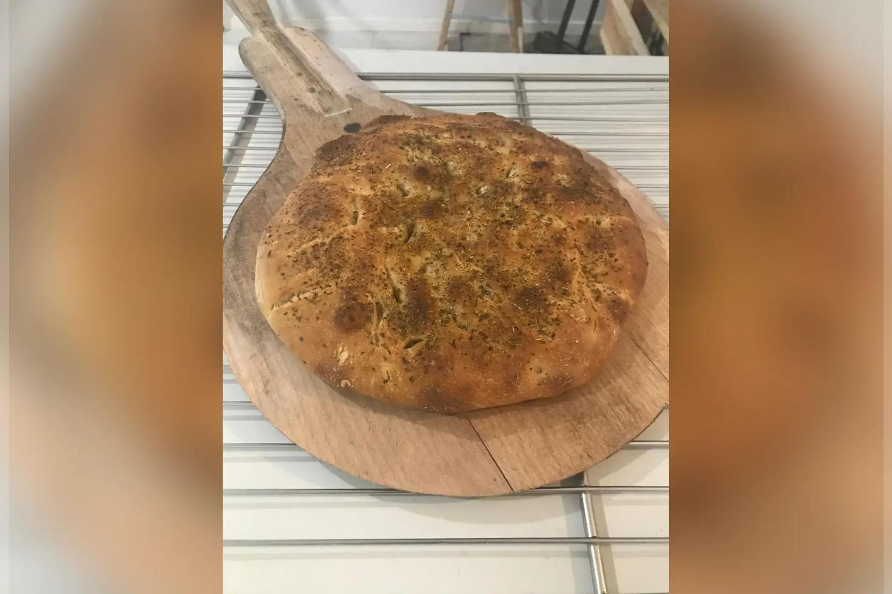 focaccia aux olives 500g.