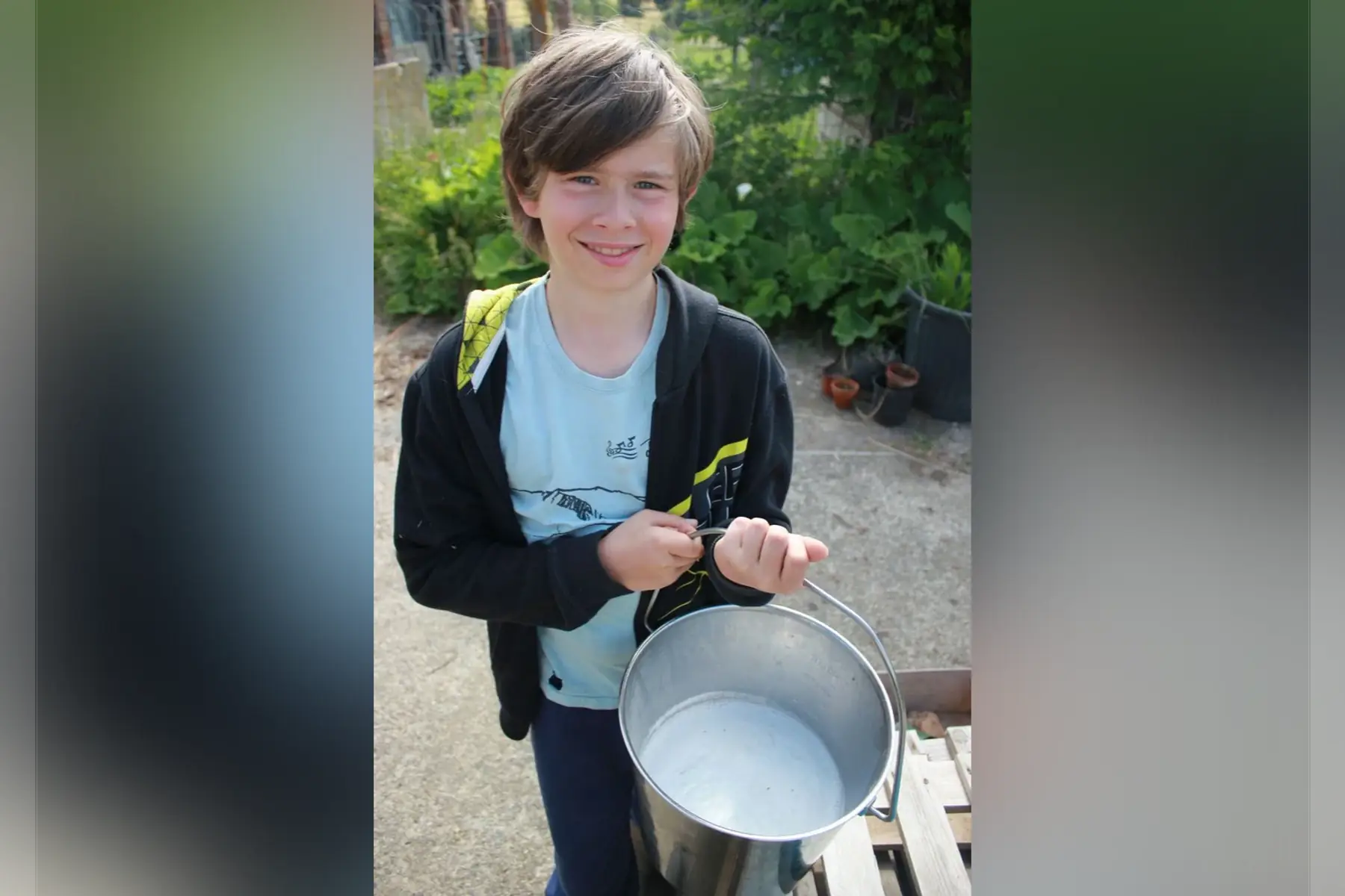 lait frais de chèvre