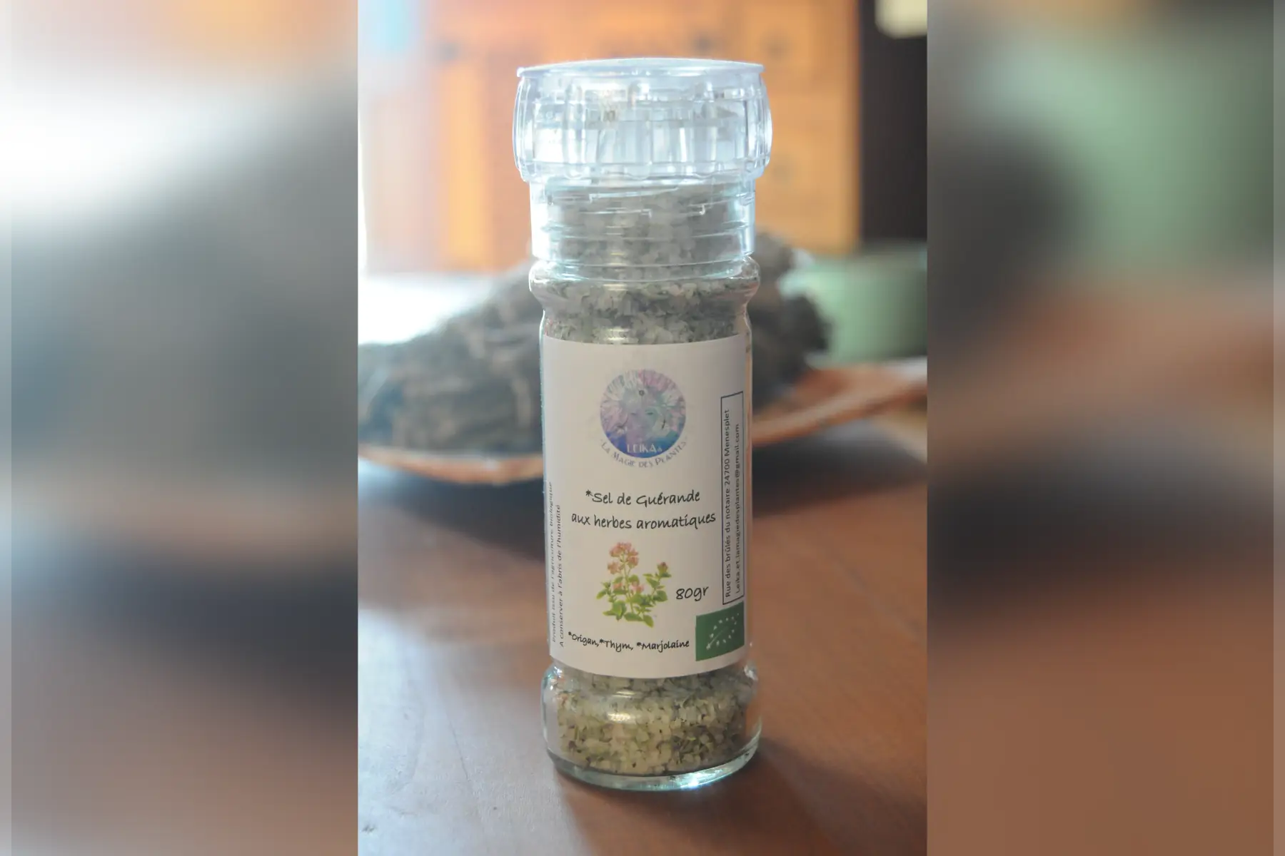 sel de guérande aux herbes aromatiques (origan, thym, marjolaine)