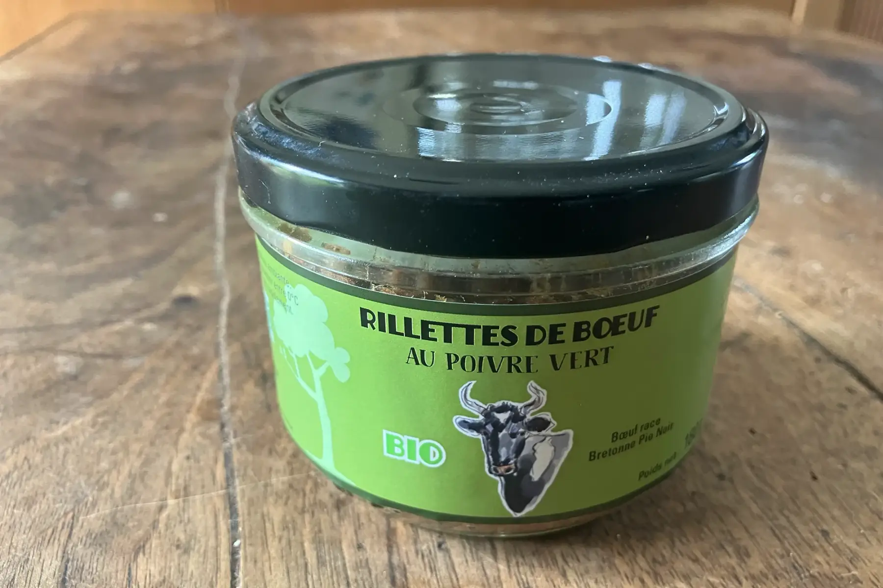 Rillettes de bœuf au poivre vert