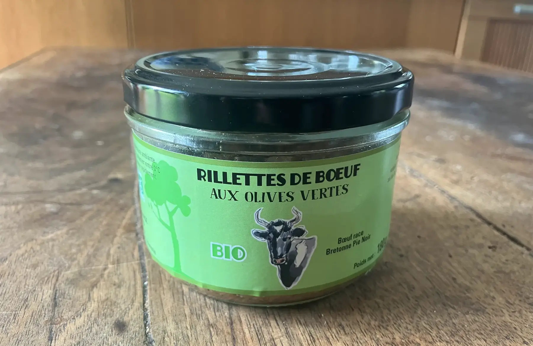 Rillettes de bœuf aux olives vertes
