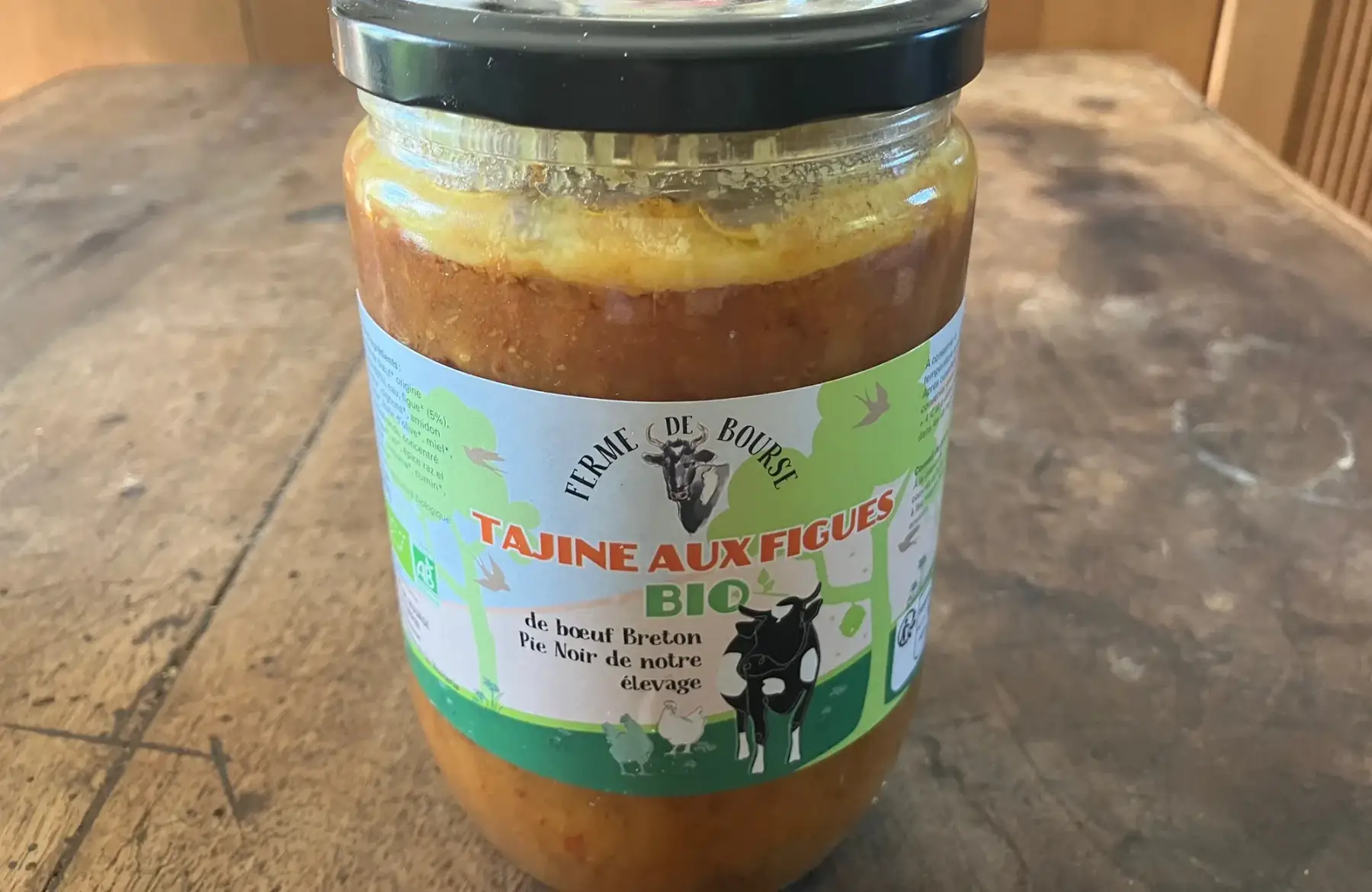 tajine aux figues de viande de bœuf bio
