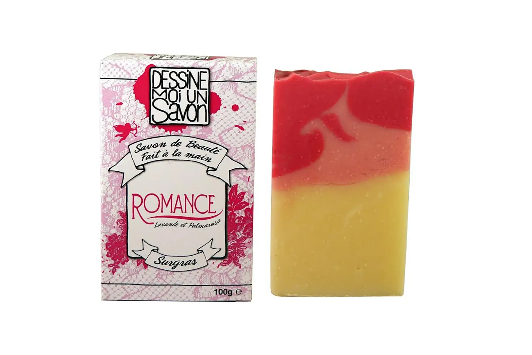 savon romance a l'aloe vera et ricin - surgras vegan (savon de 100g)