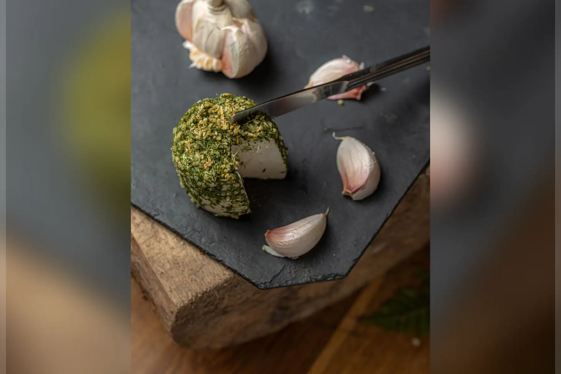 fromage de chèvre frais ail et fines herbes bio