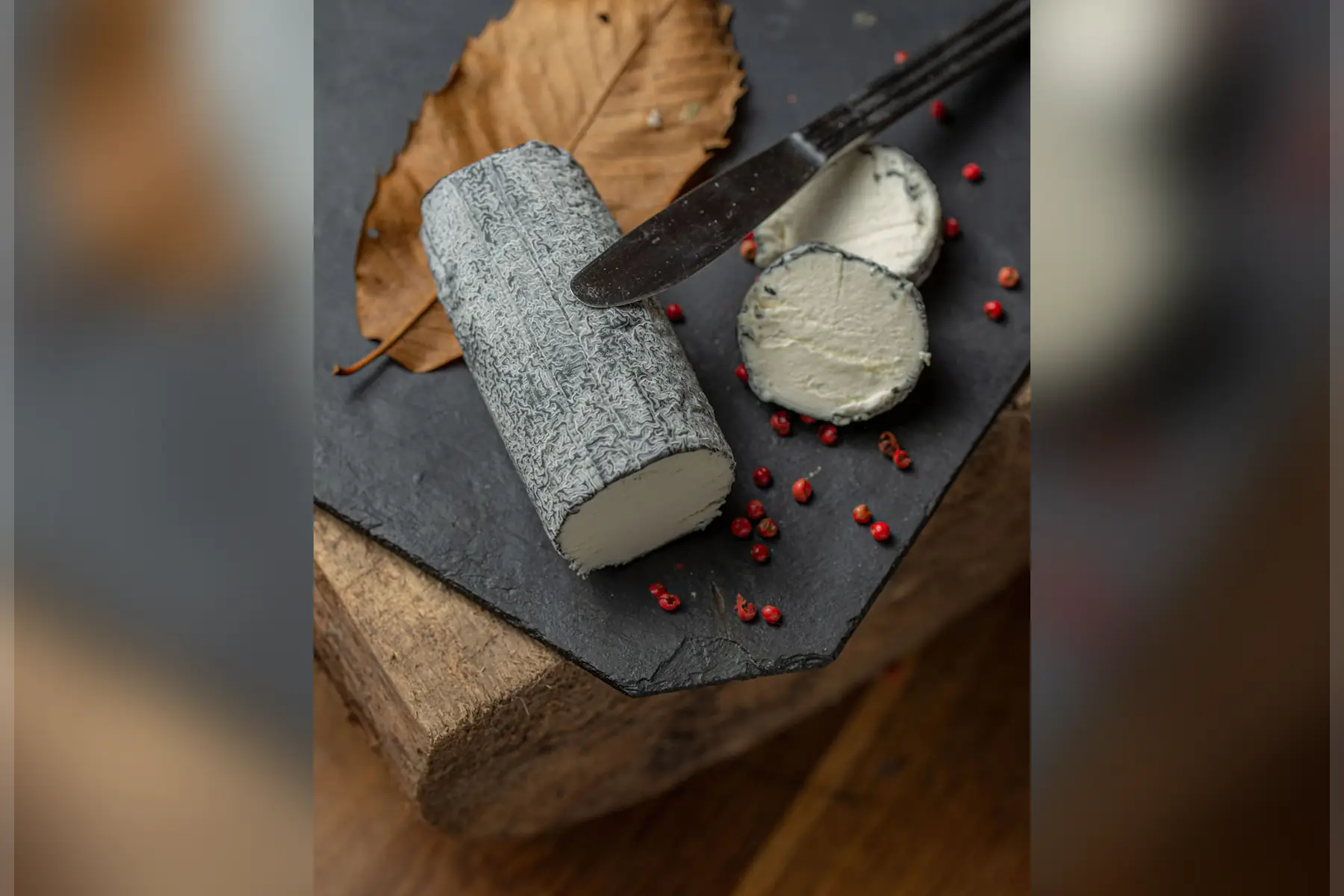 bûche de chèvre cendrée bio