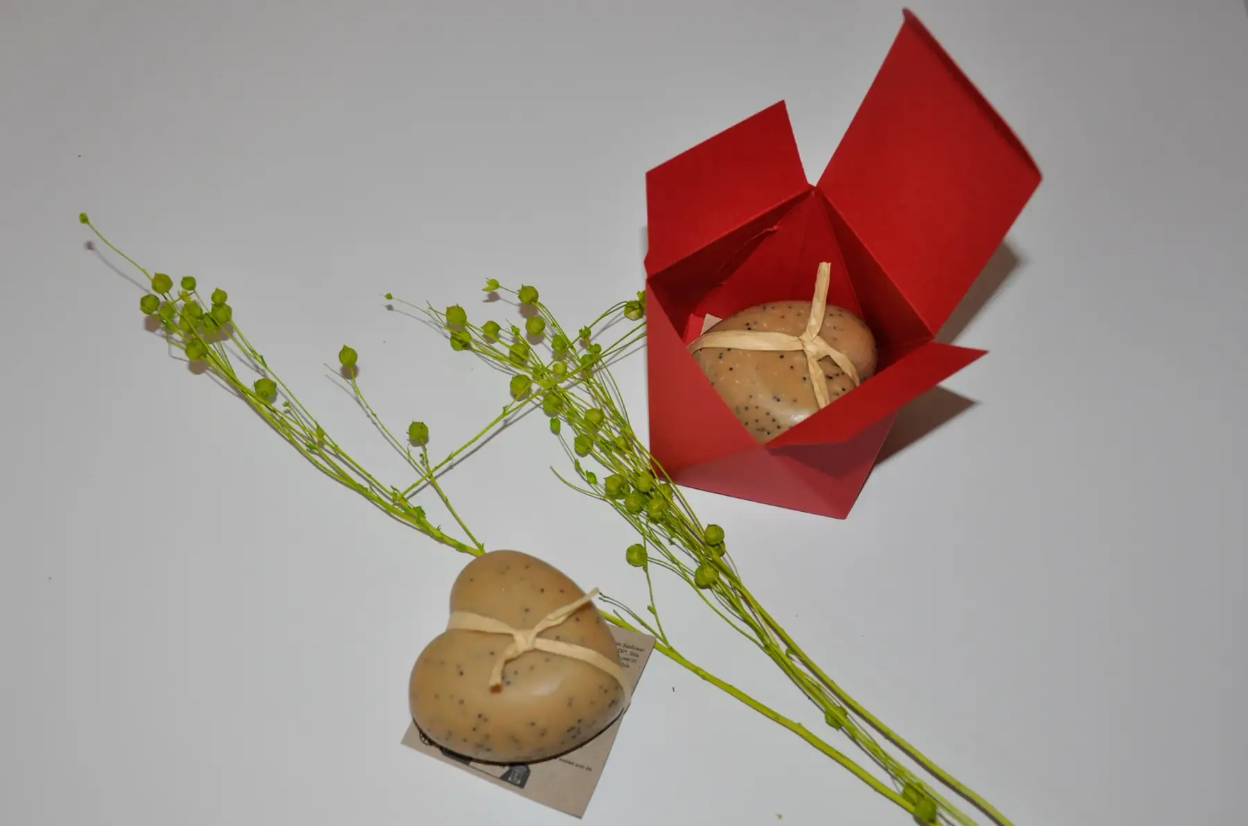 coffret savon gros coeur exfoliant bergamote