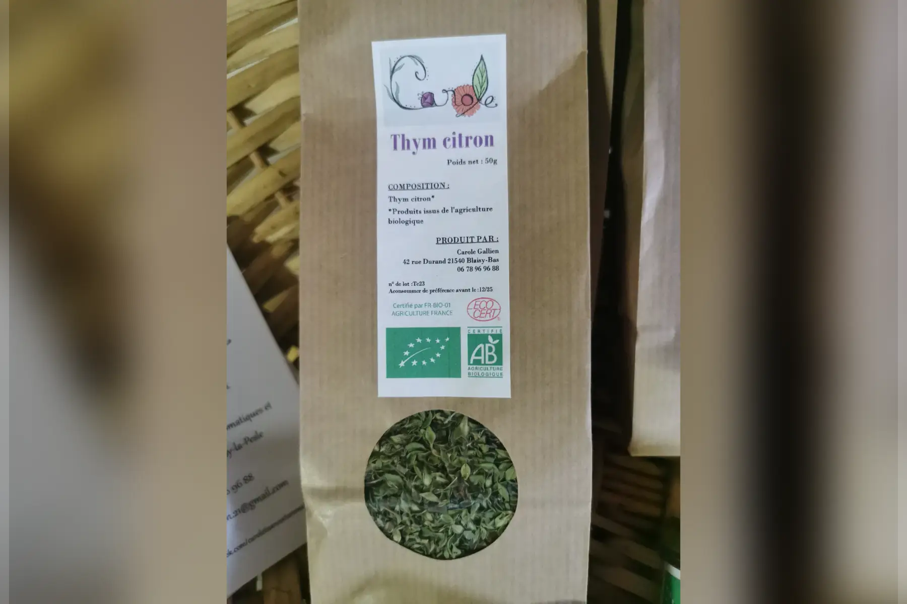 infusion thym citron