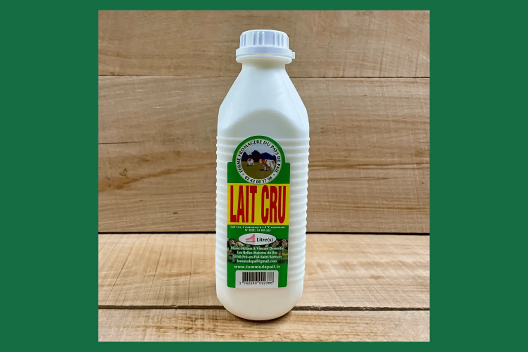 lait cru entier bio