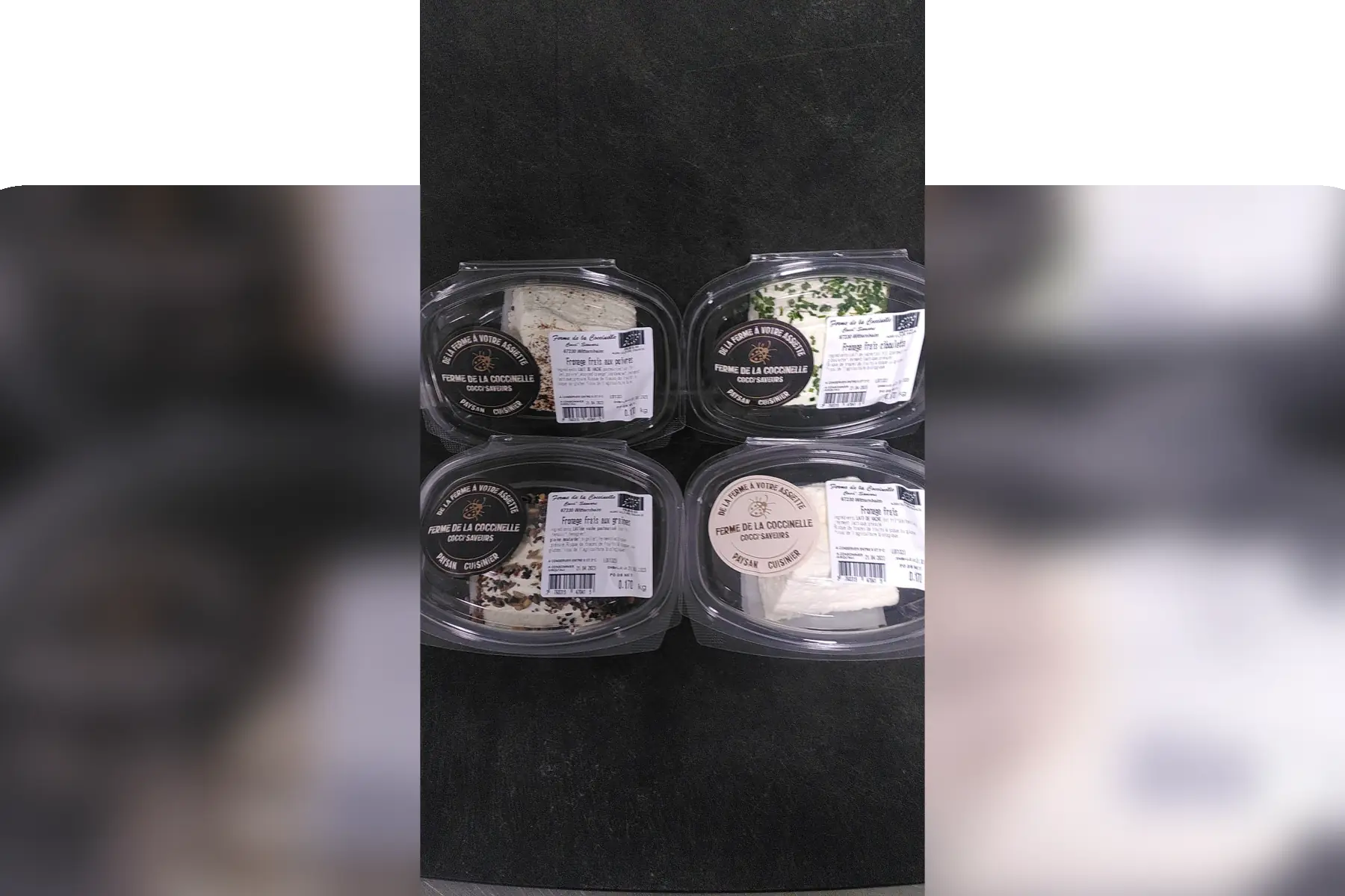 fromages frais - poivres