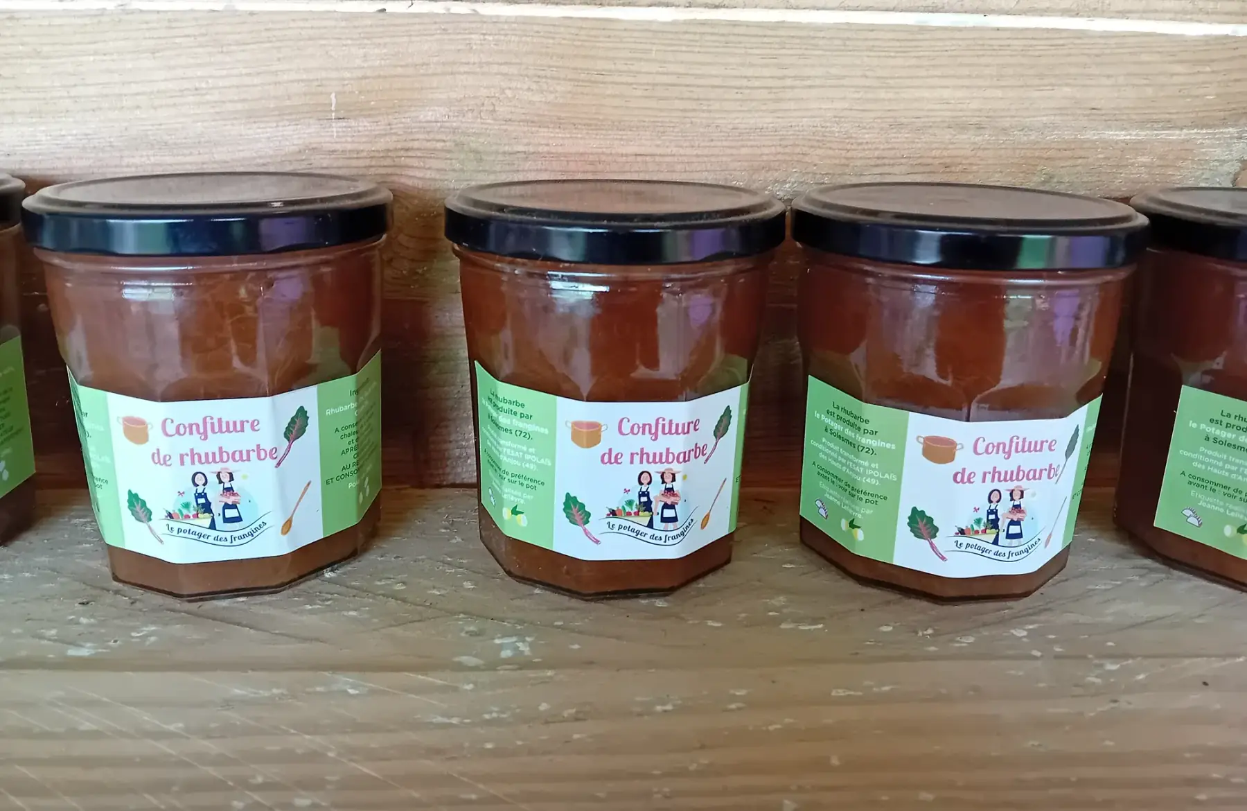 confiture de rhubarbe