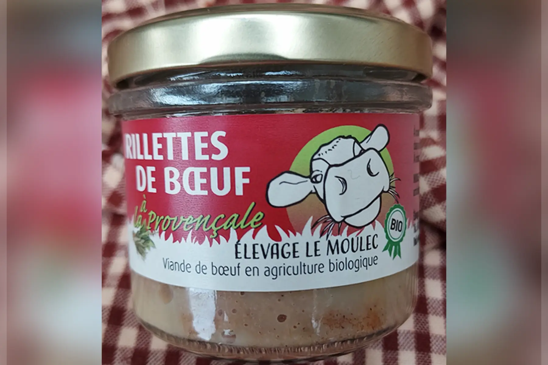 Bocal de Rillettes de boeuf à la provençale 90g