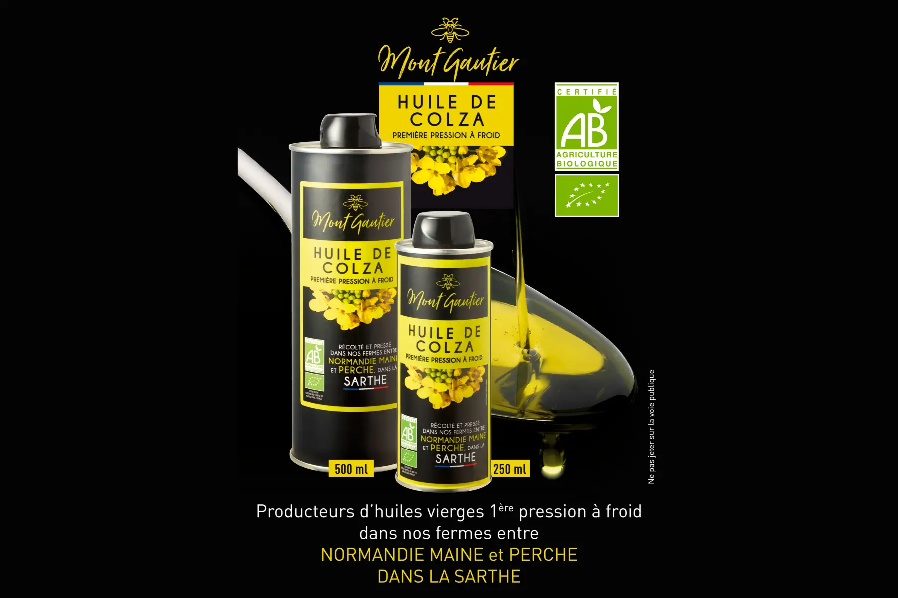 huile de colza 1ère pression à froid