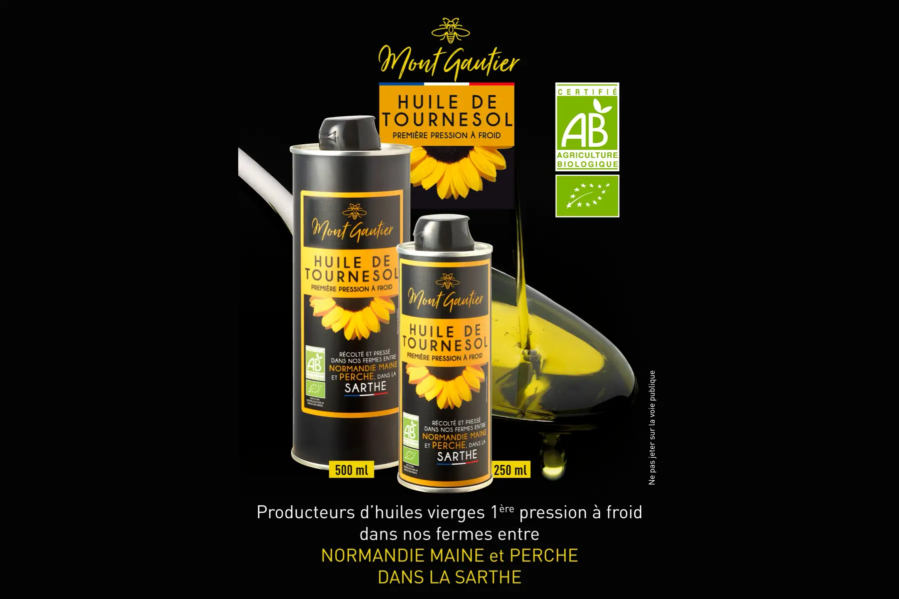 huile de tournesol 1ère pression à froid