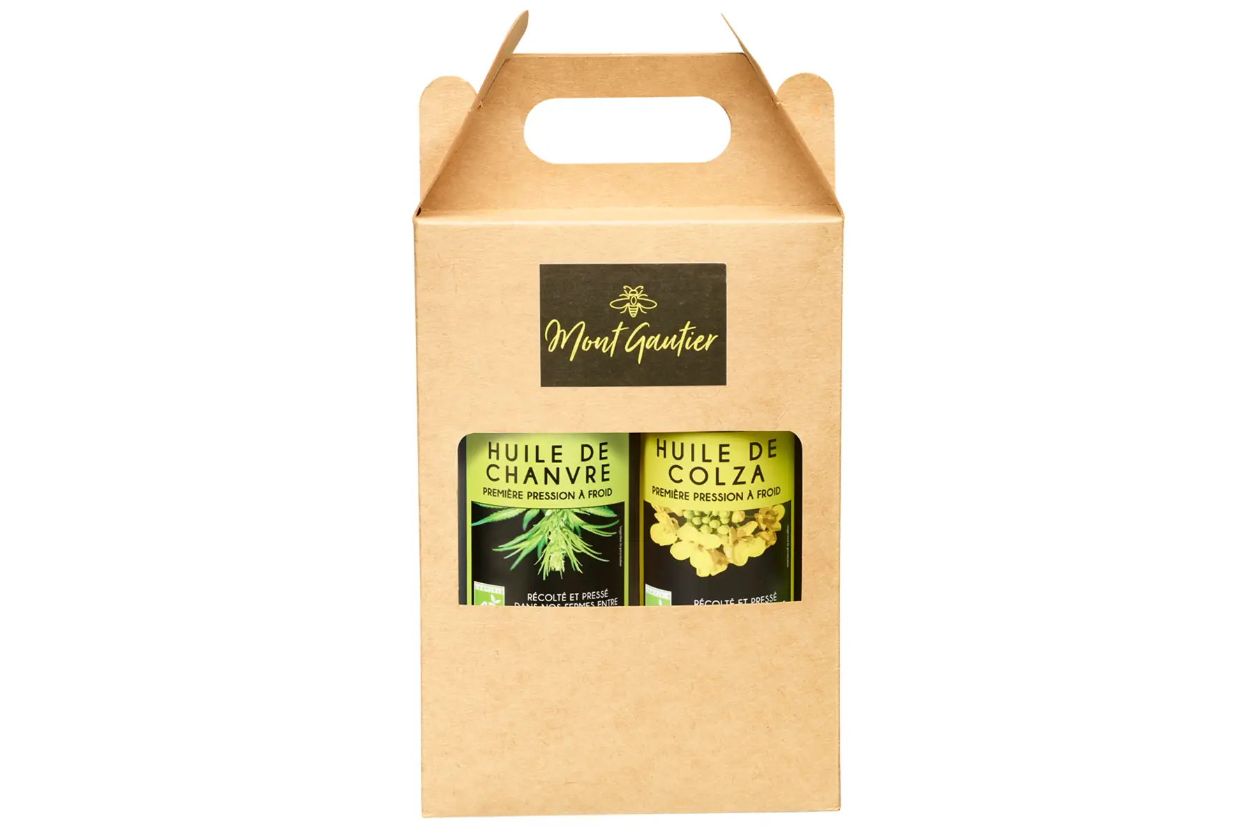 Coffret 2 huiles 500 ml (Chanvre + Colza)