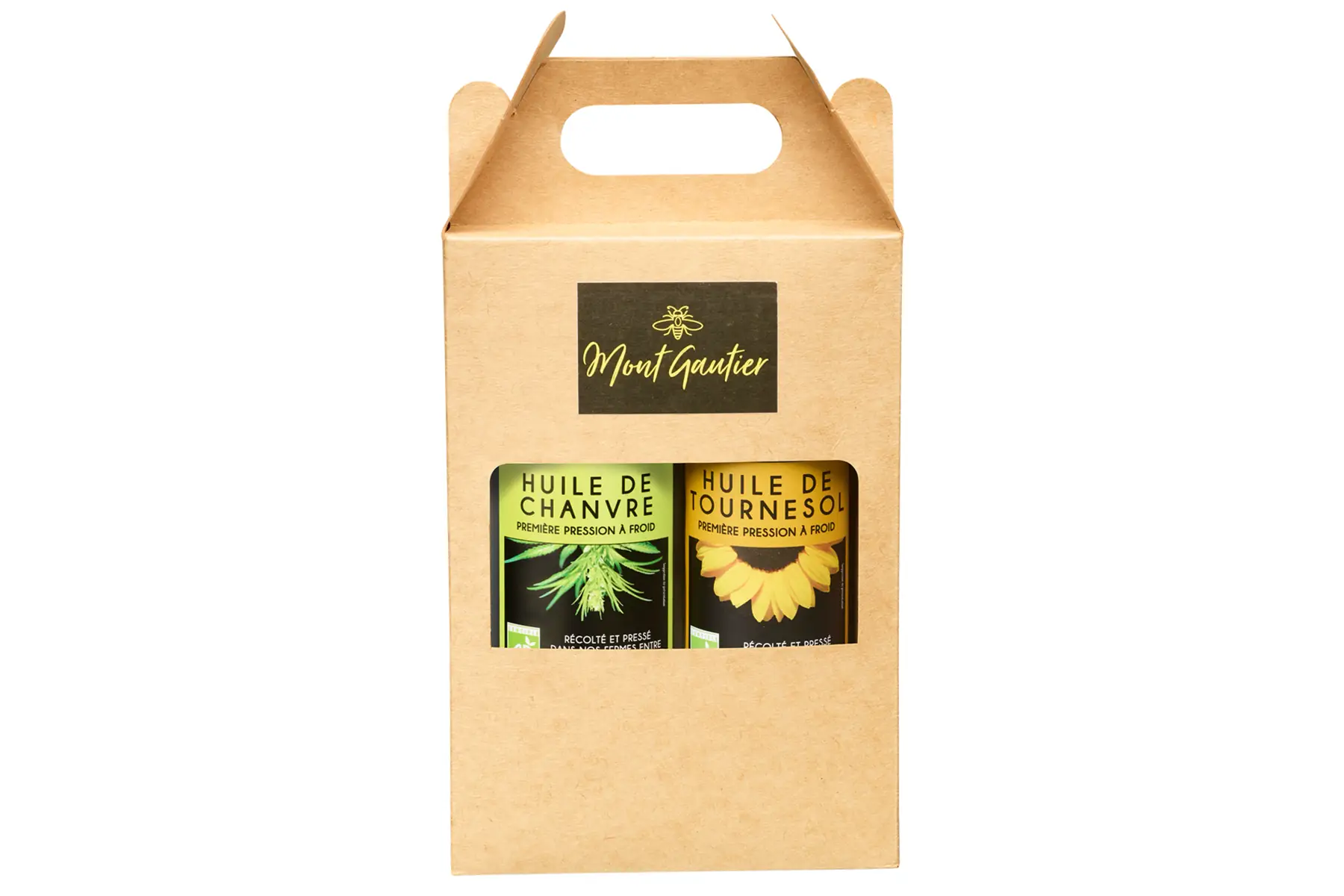 Coffret 2 huiles 500 ml (Chanvre + Tournesol)