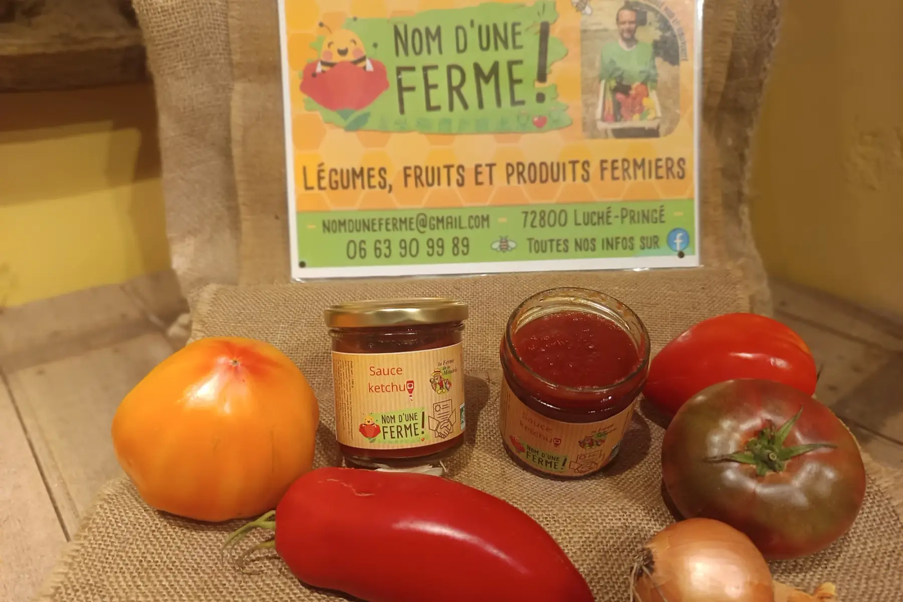 Ketchup 🍅 de la ferme !