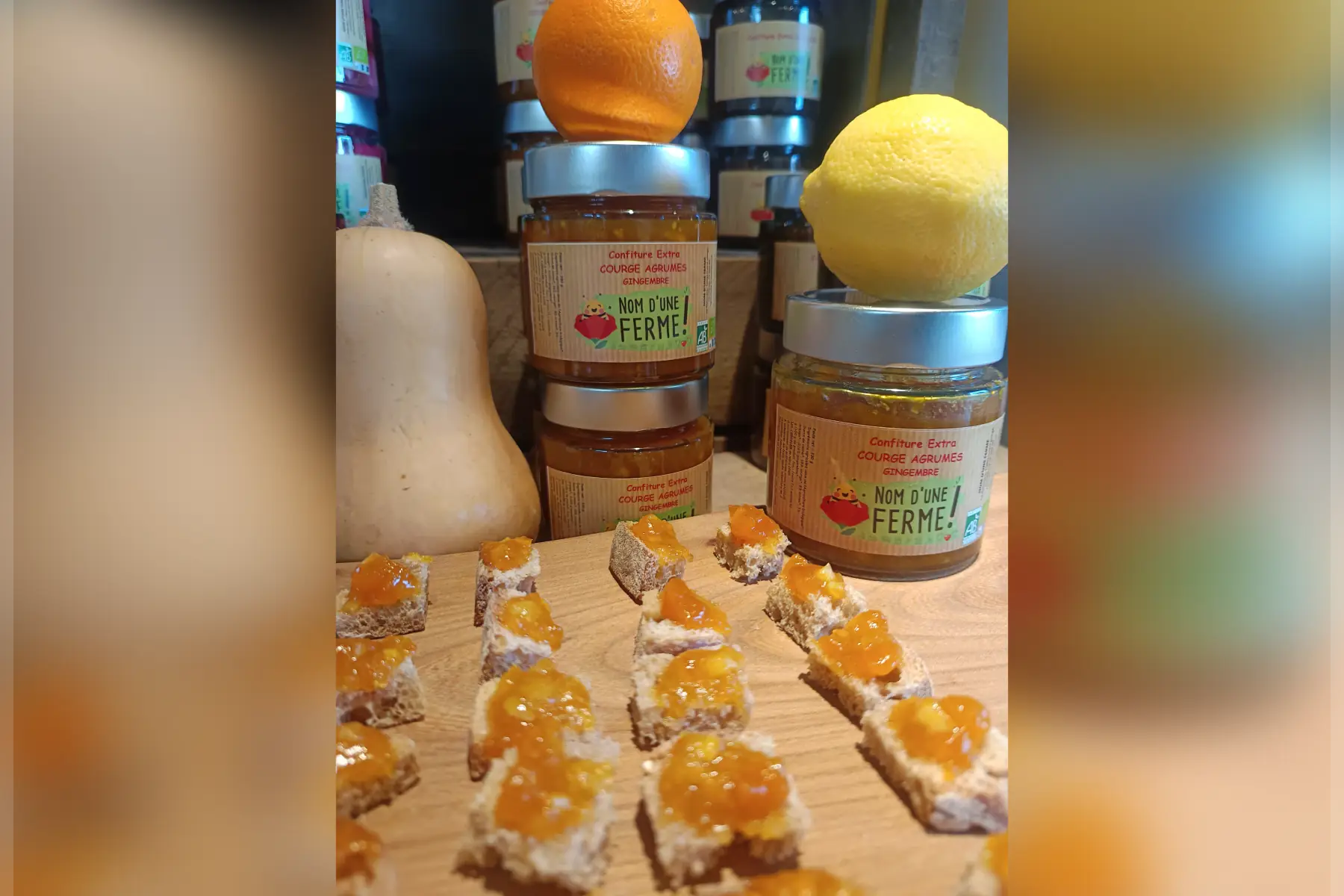 Confiture courges agrumes gingembre Extra