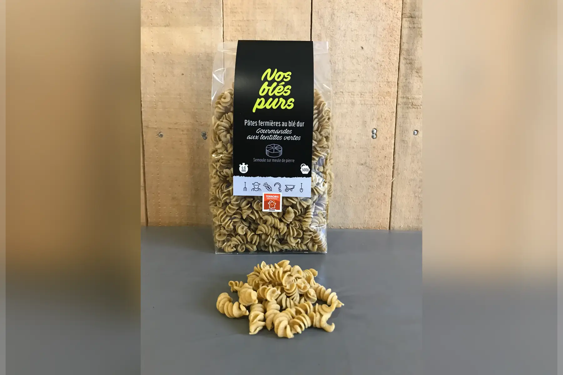 gourmandes aux lentilles vertes-pâtes fermières