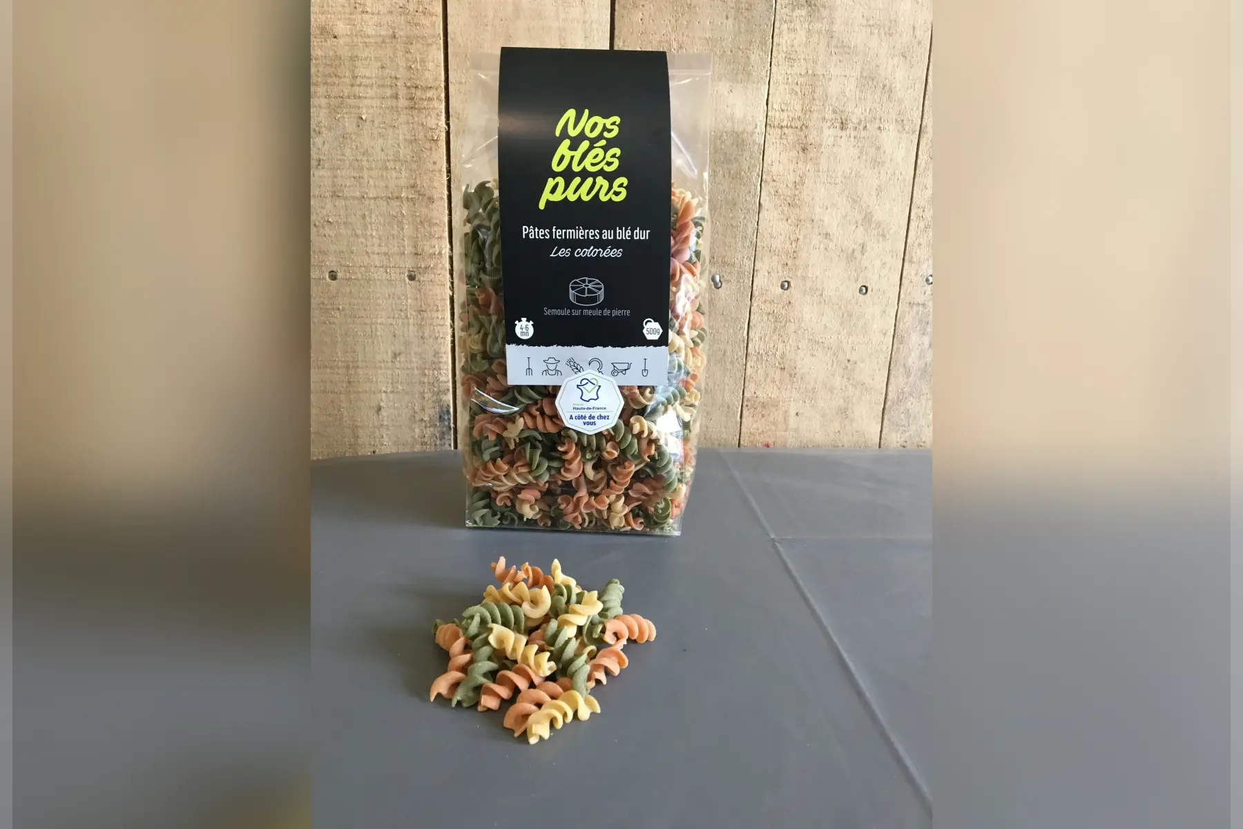 colorées-pâtes fermières au blé dur