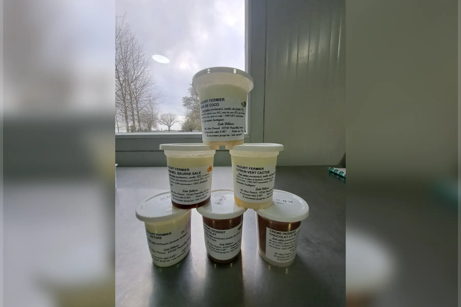 yaourt coulis caramel beurre salé x4