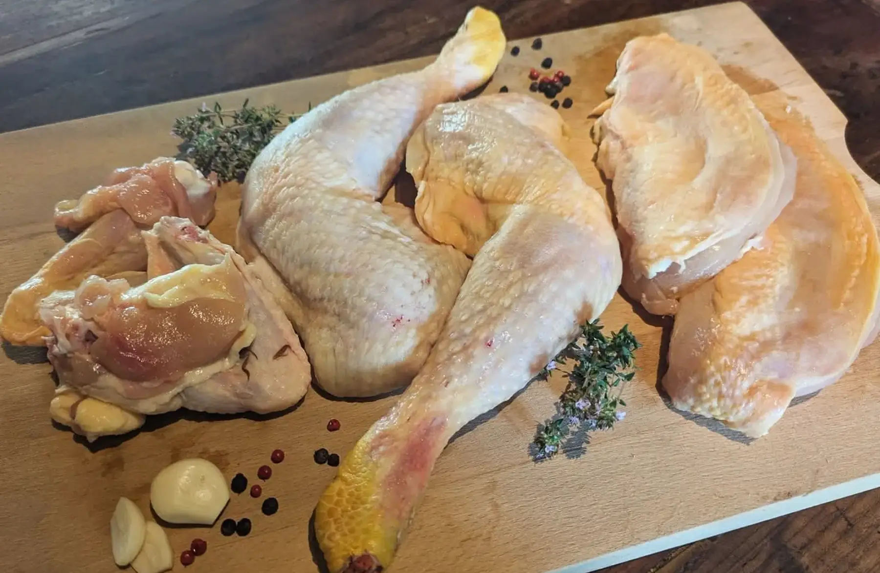 Cuisses de poulet bio