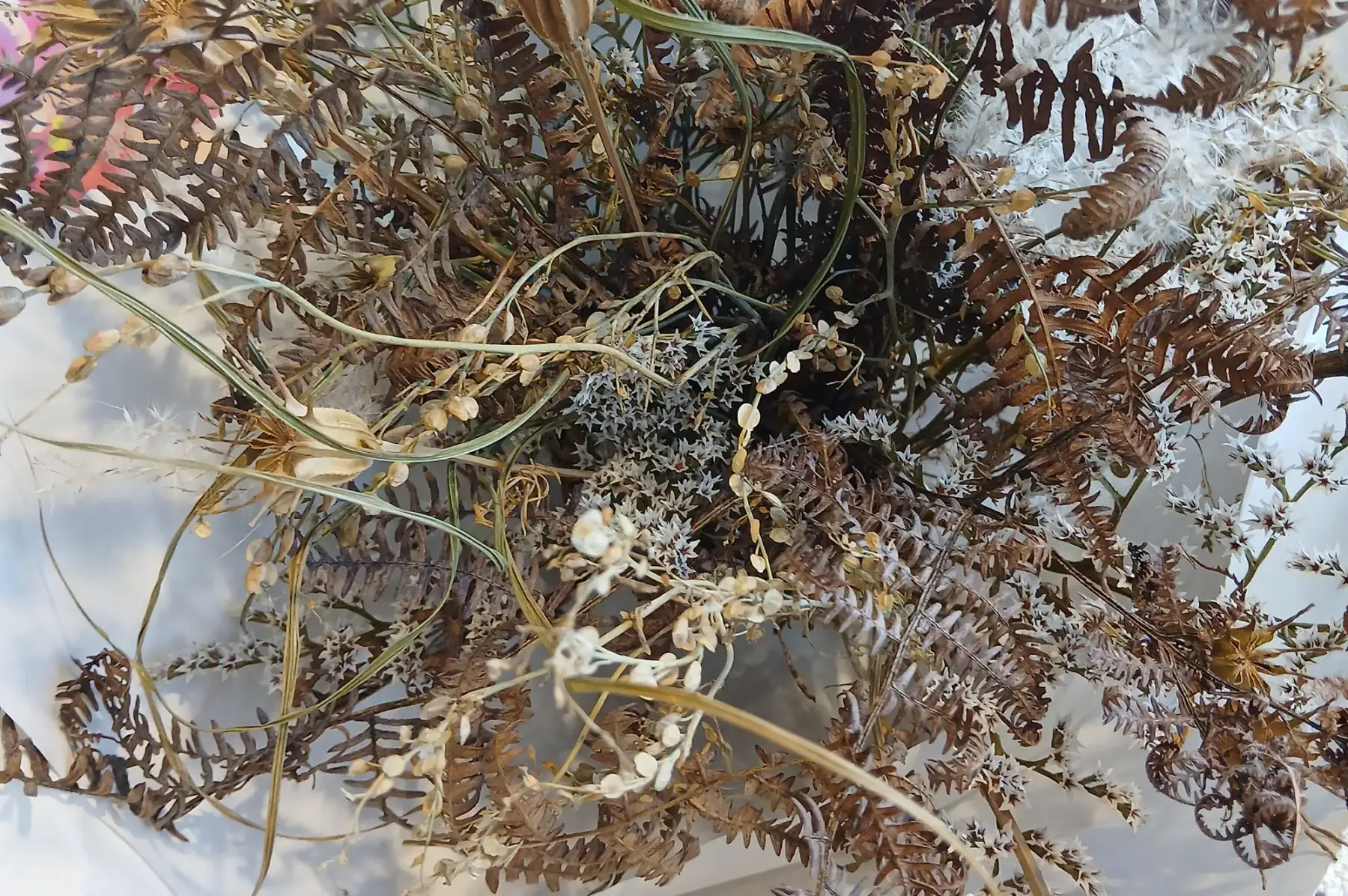 Grand bouquet sec (caramel, blanc, brun)