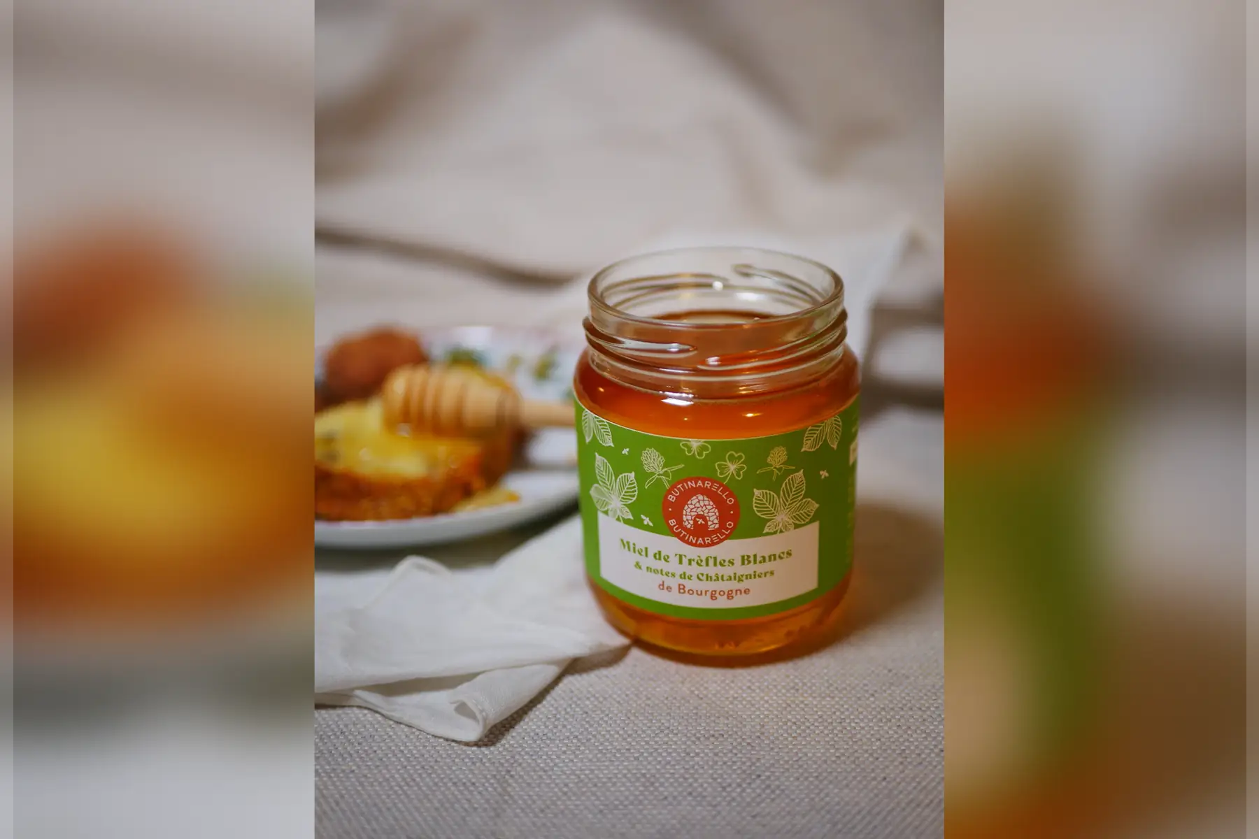 miel de trèfles blancs et notes de châtaigniers bio