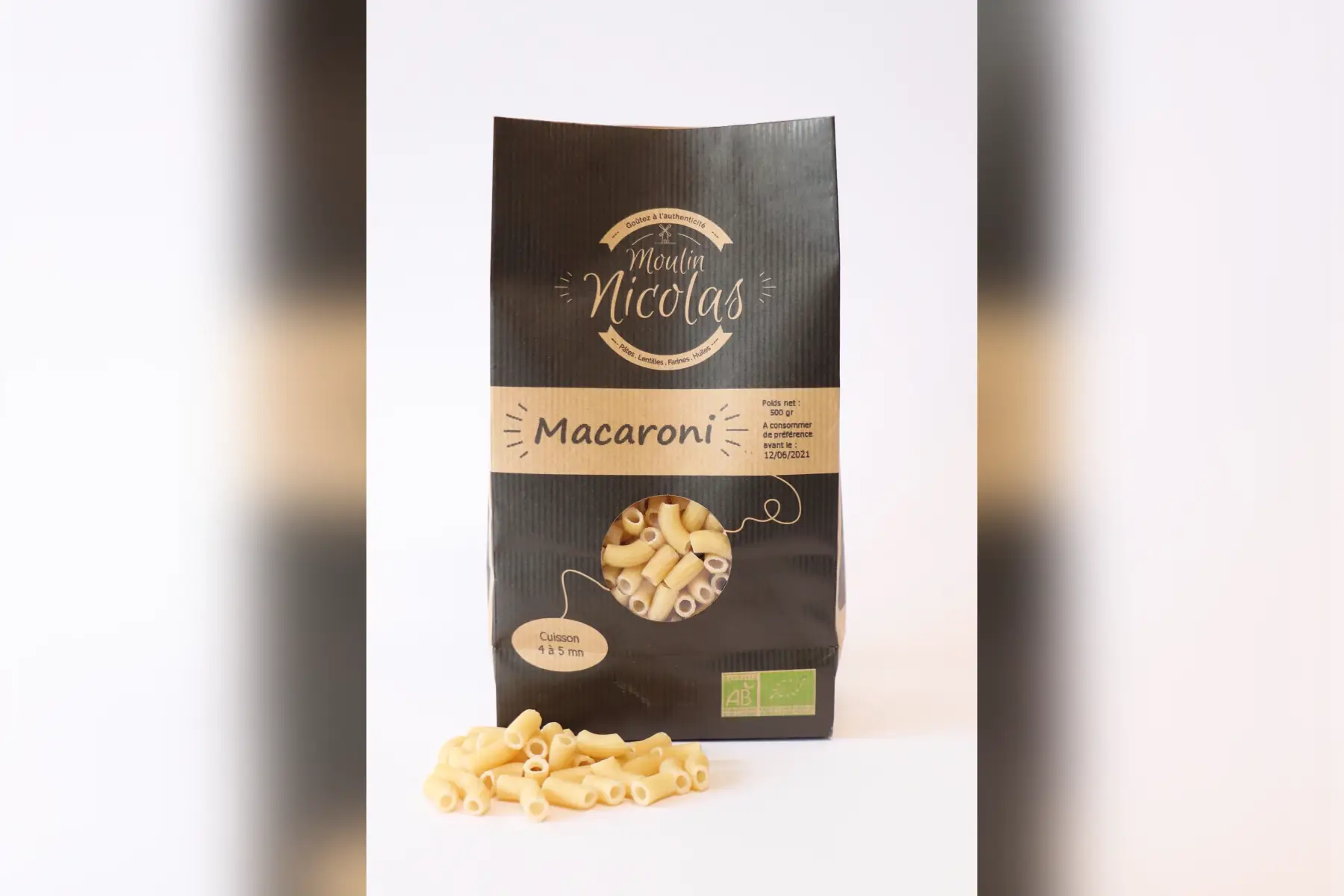 pâtes blanches macaroni court