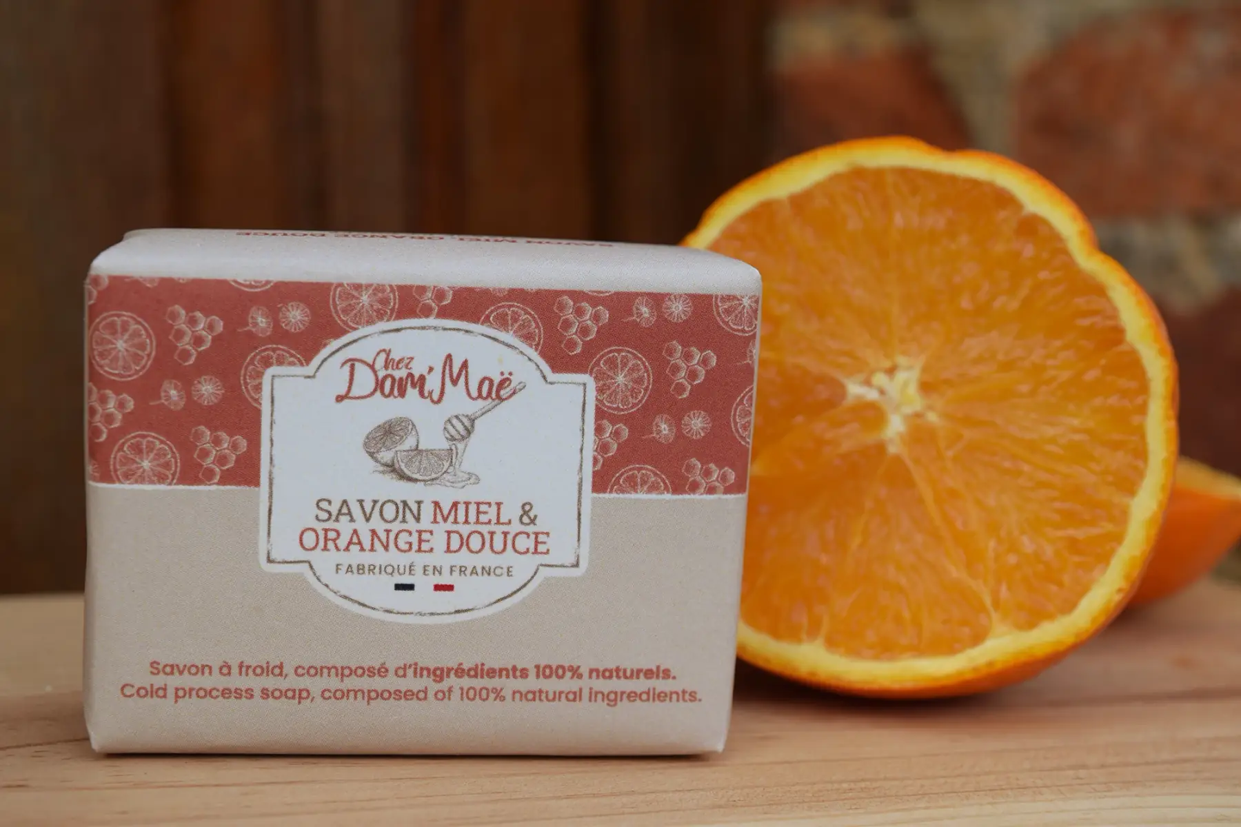 savon miel et orange douce