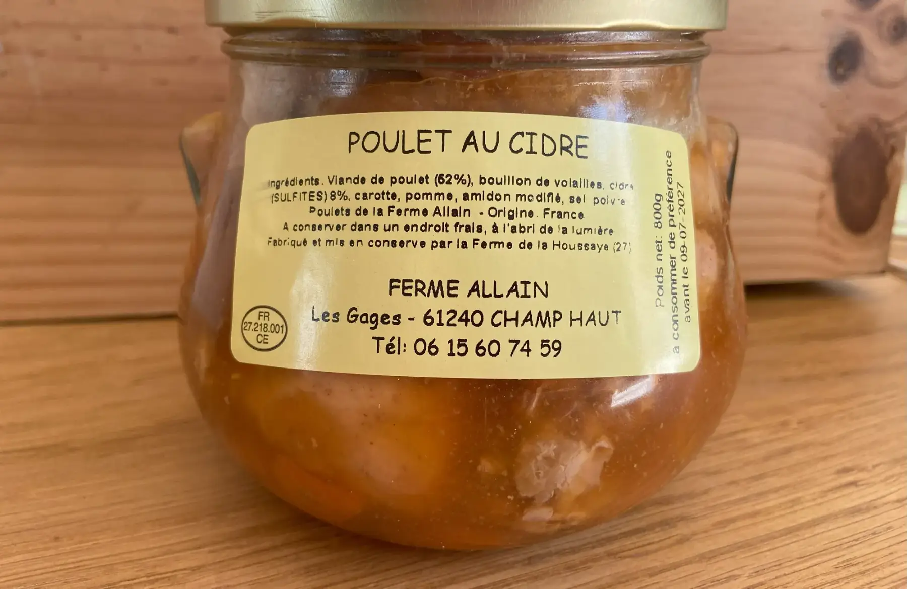 Poulet au cidre