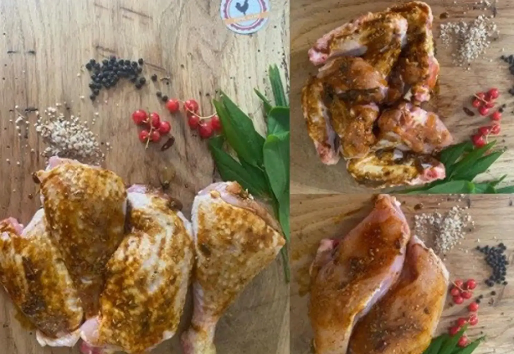 poulet découpé 1.4kg mariné à la mexicaine