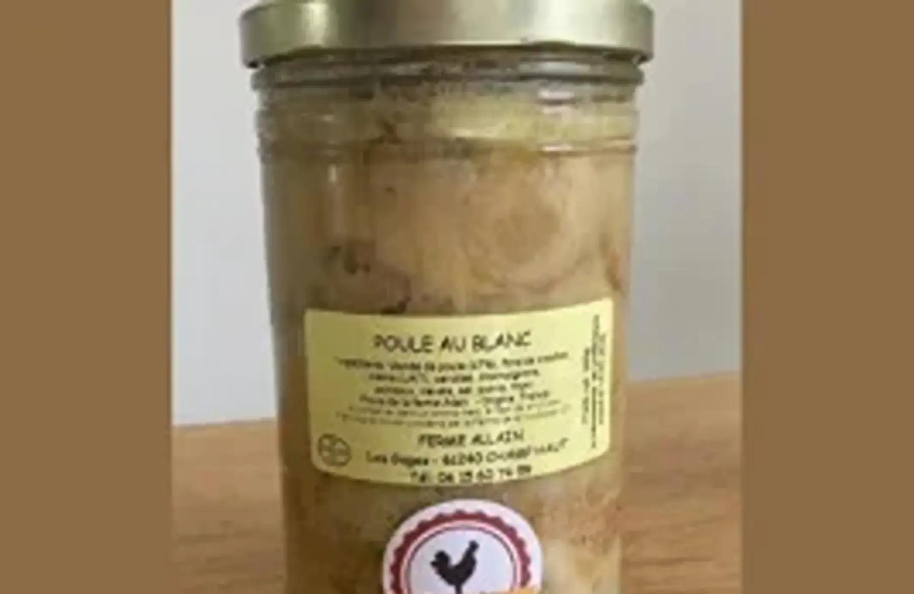 poule au blanc plat cuisiné 800g