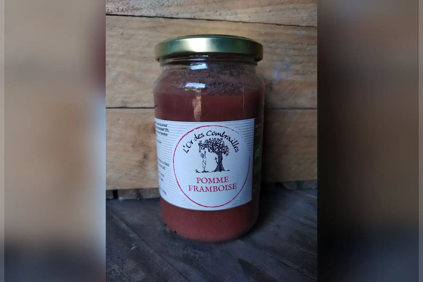 compotée pomme framboise