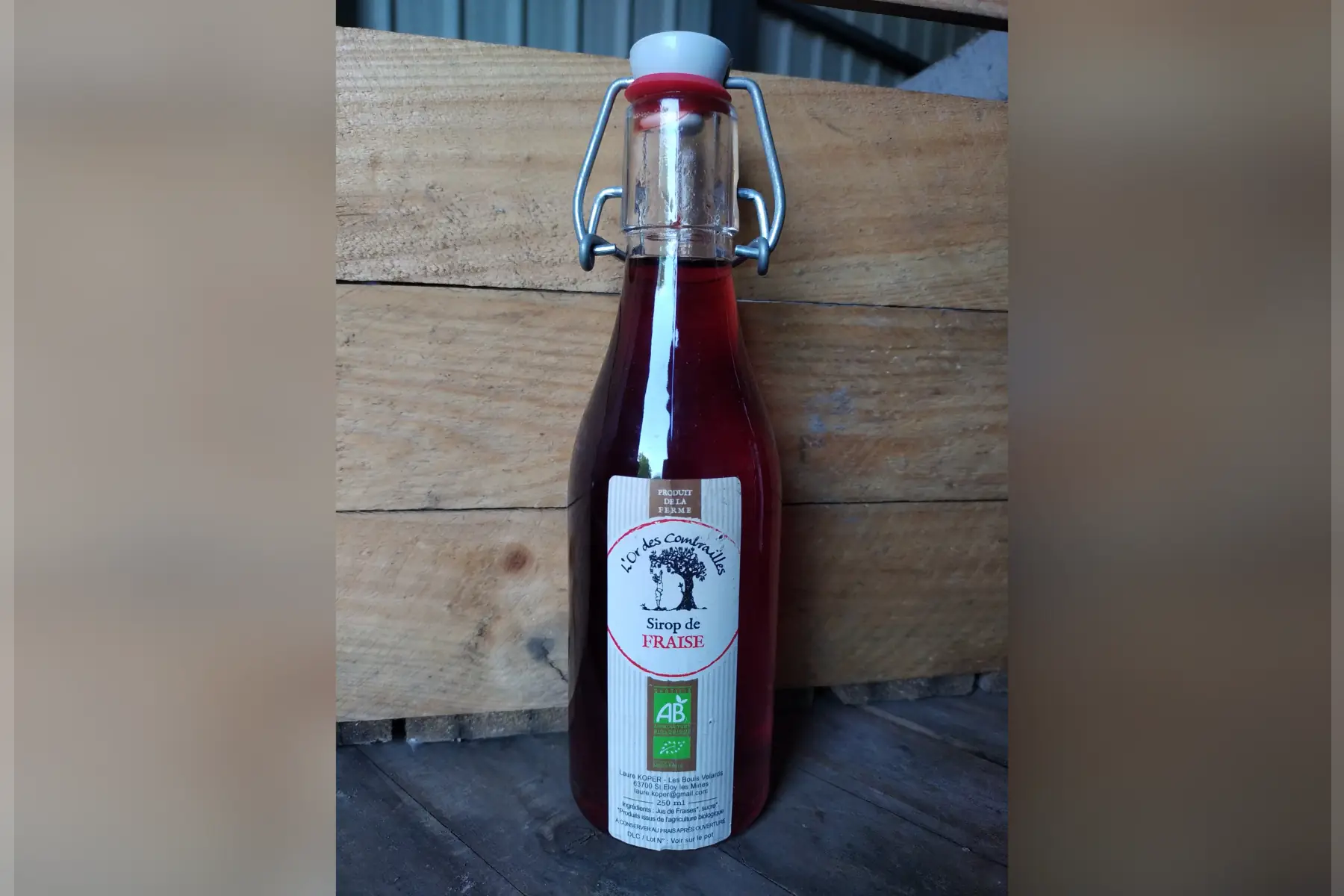 sirop de framboise